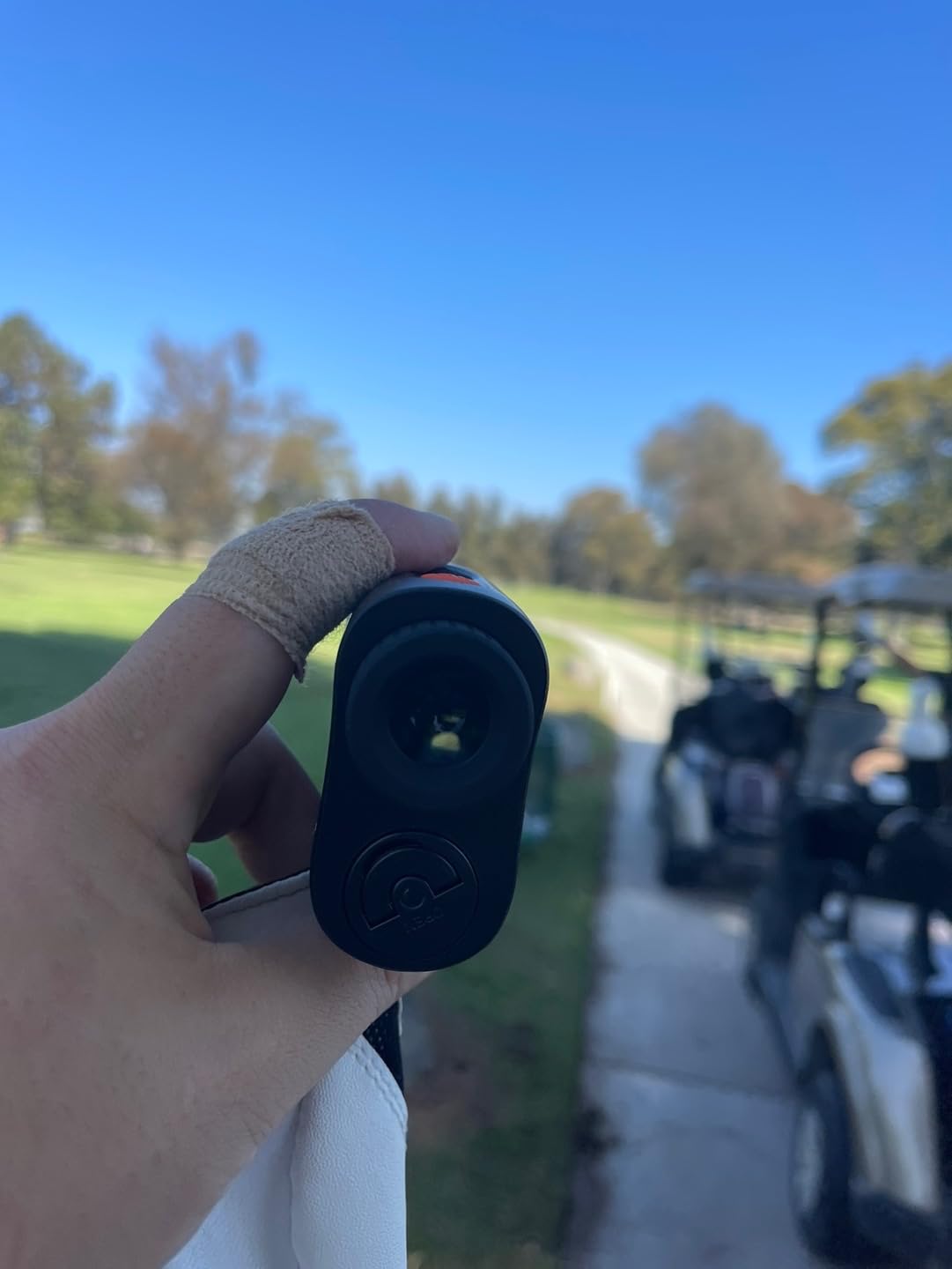 GOLFBUDDY 2S PRO Golf Range Finder with Slope, Measuring from The Cart, 1093 Yard Laser Rangefinder, Magnetic Mount, Pin Finder with Flag Pole Locking Vibration, One Click Scan Mode, Water Proof customer photo 2