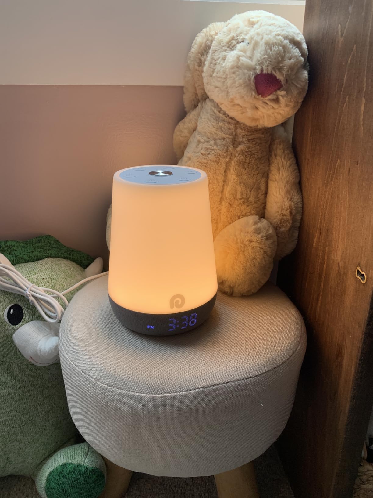 Dreamegg Sound Machine Baby - White Noise Sound Machine Baby With Night Light, Ok to Wake Alarm Clock, 34 Soothing Sounds, Sleep Trainer, Routine Builder, App Control for Kids Nursery Sleeping Bedroom customer photo 1