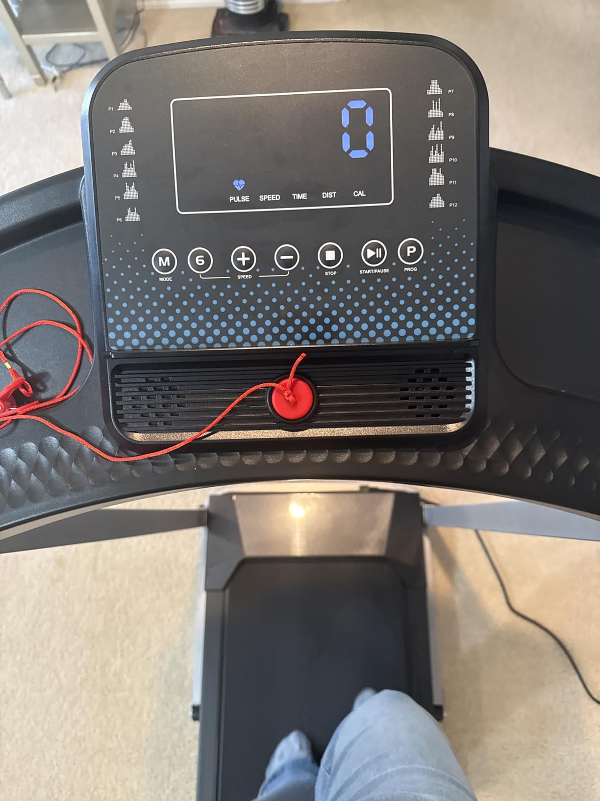 Foldable Treadmill with Incline, 350 LBS Capacity, 3.0HP Quiet Running Treadmills for Home, Incline Treadmill with Pulse Sensor and Bluetooth Speaker, Wide Belt, App & Voice Control, 7.6 MPH customer photo 1