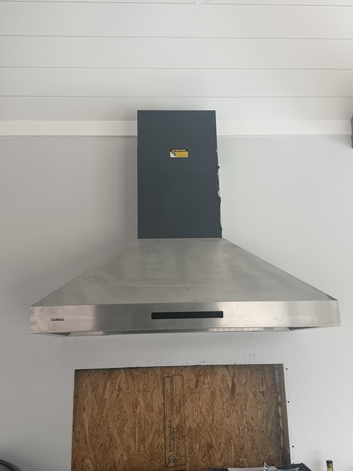 Wall Mount Range Hood 48 Inch 1200 CFM Ultra Powerful Commercial Vent Hood for Large Kitchen with Remote Control, Gesture & Touch Panel, 4 Speeds & Stainless Steel Filters Ducted Kitchen Hoods customer photo 2