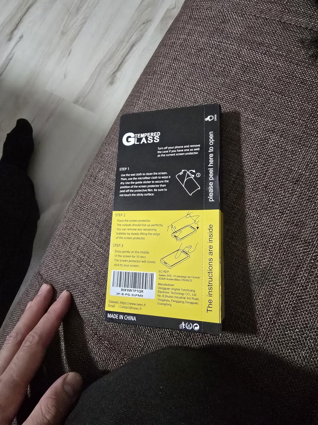 NEW'C 3 Pack Privacy for iPhone 16, iPhone 15 Screen Protector (6.1 inches), Anti-Spy Tempered Glass Film, Enhanced 28-Degree Privacy Angle with easy installation tool included customer photo 1