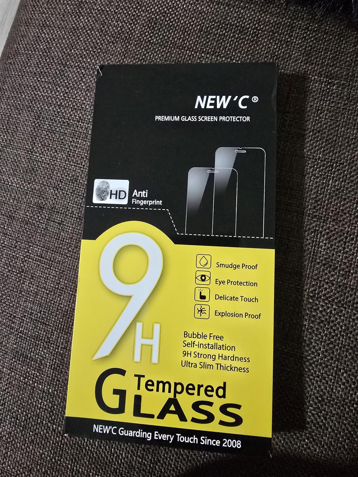 NEW'C 3 Pack Privacy for iPhone 16, iPhone 15 Screen Protector (6.1 inches), Anti-Spy Tempered Glass Film, Enhanced 28-Degree Privacy Angle with easy installation tool included customer photo 2