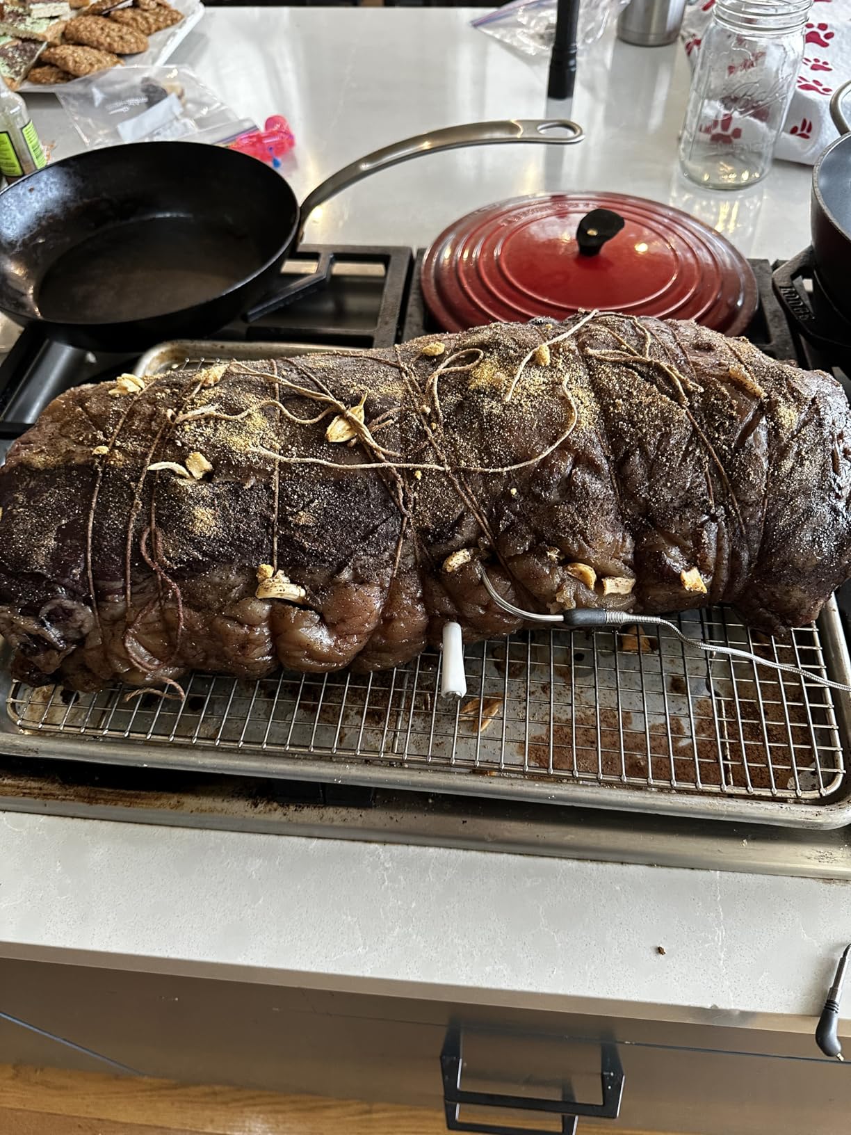 5GHz & 2.4GHz WiFi Wireless Meat Thermometer, INKBIRD WiFi Smart Thermometer with 2 Size-Coded Probes and Unlimited Range,Bluetooth 5.4 Thermometer with 360° Readable LCD-Enhanced Booster customer photo 1