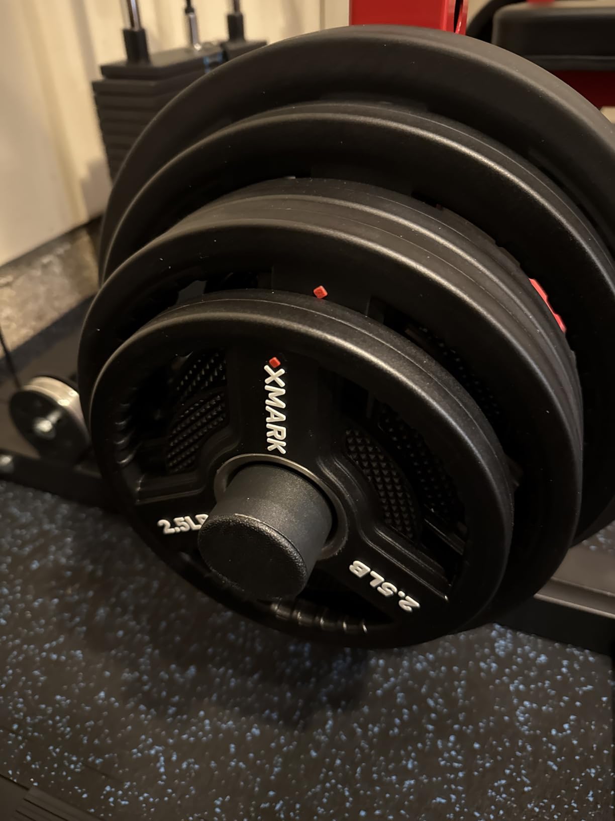 XMARK Commercial Urethane Olympic Weight Plates, Weights for Olympic Barbells, Weightlifting and Strength Training, Weight Plate Set or Pair customer photo 1