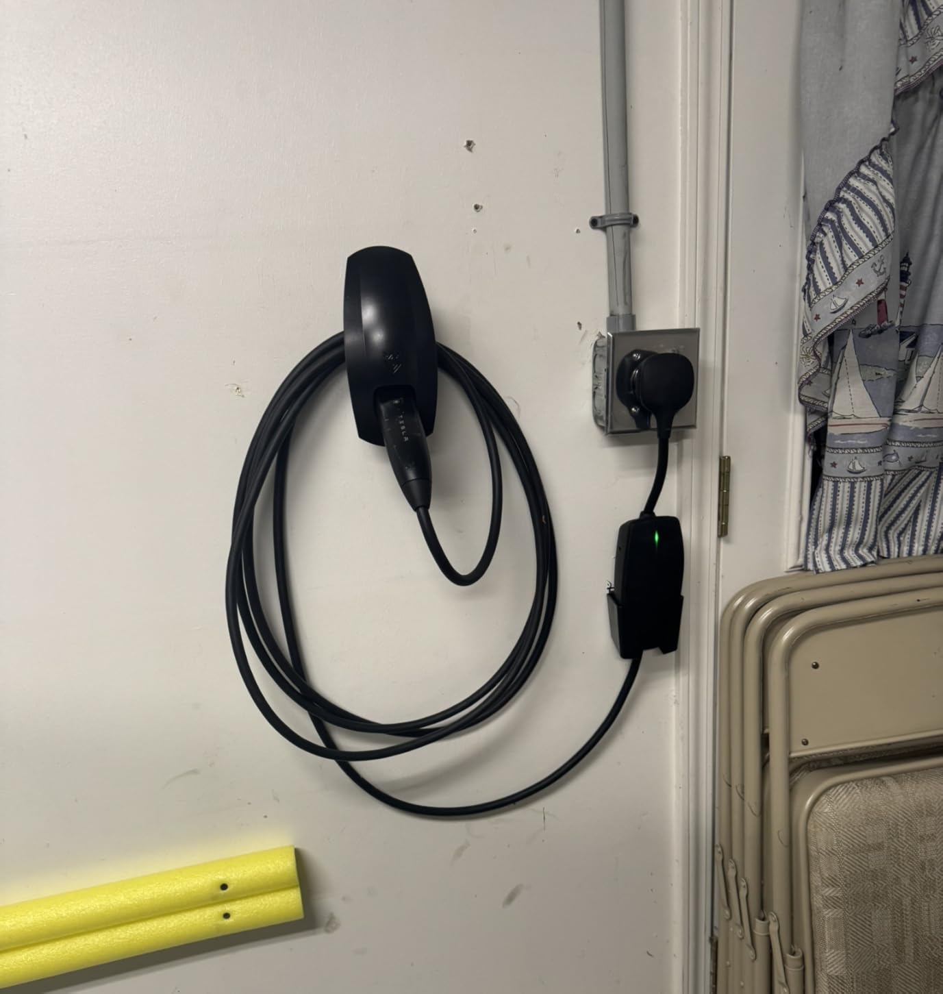 SEVEN SPARTA Charging Cable Holder with Chassis Bracket Compatible with J1772 EVs Charger Cable Organizer Car Accessories Wall Connector, Patent Approved (Black for J1772 EVs) customer photo 2