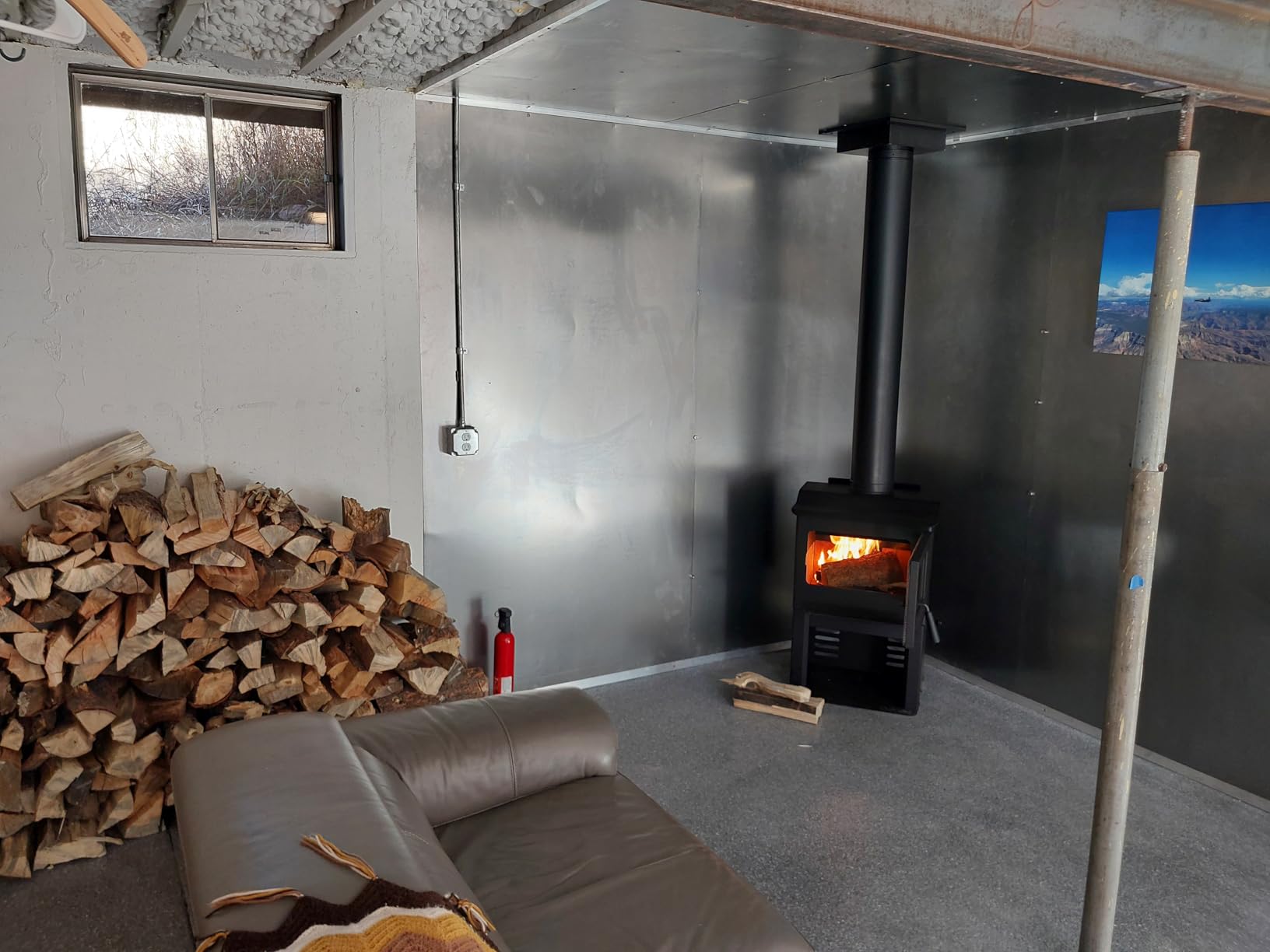Comfort Glow Lancaster I Wood Burning Stove, Heats Up To 1,200 Sq Ft, 18