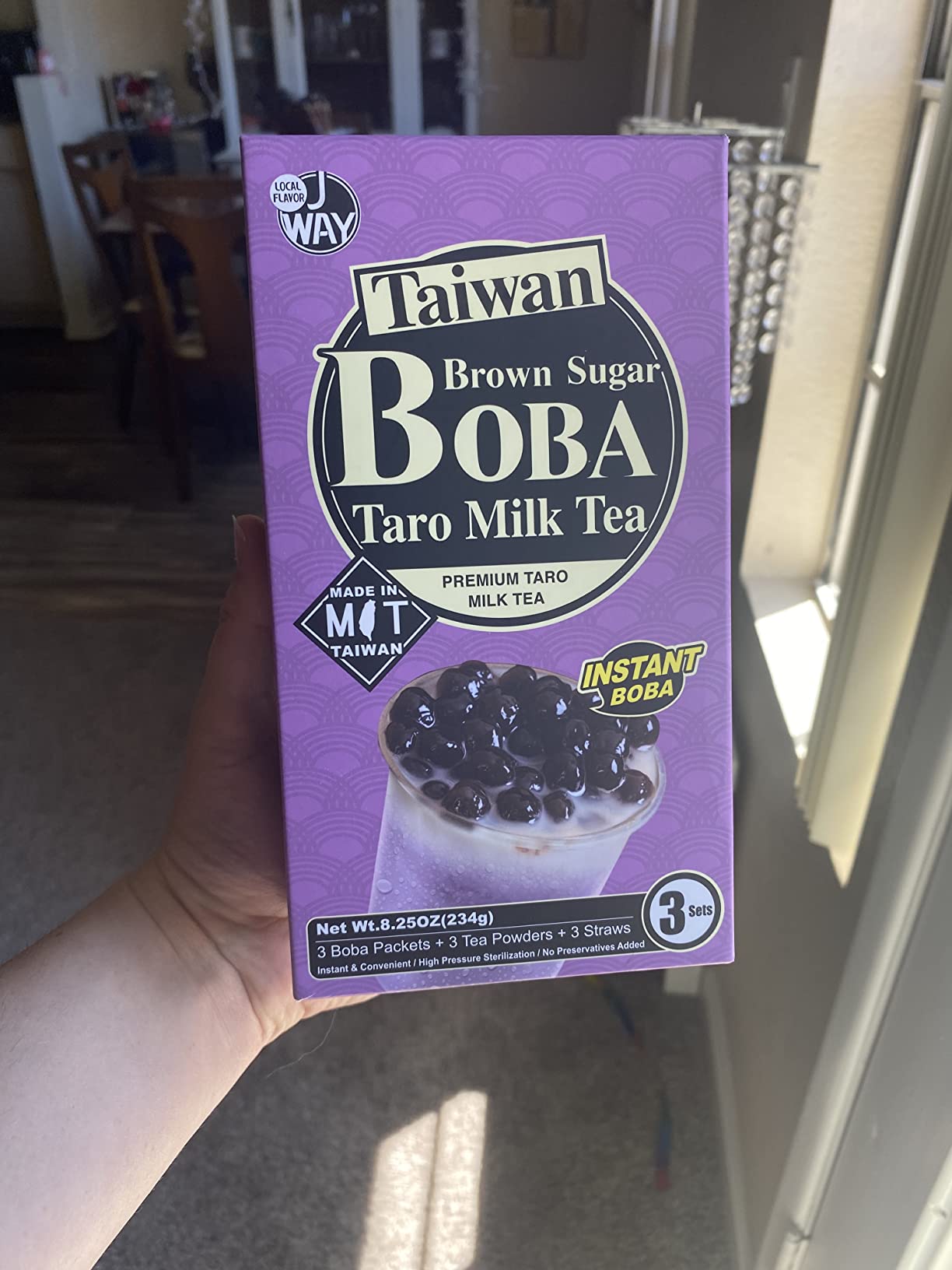 J WAY Instant Boba Bubble Pearl Milk Tea Kit with Authentic Brown Sugar Tapioca Boba, Ready in Under One Minute, Paper Straws Included - 3 Servings customer photo 2