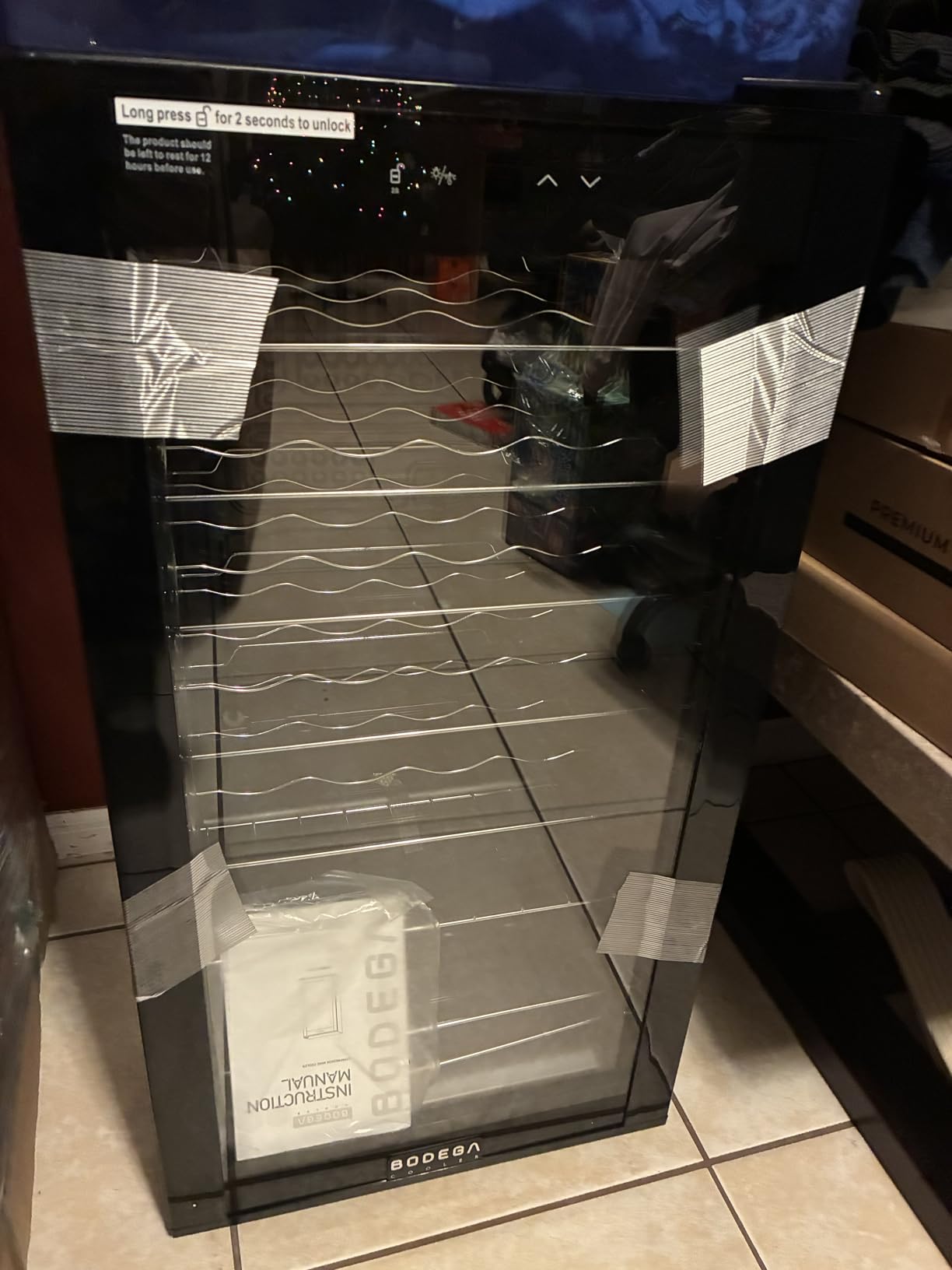 BODEGA 15 Inch Dual Zone Wine Fridge, 30 Bottle, Black 15