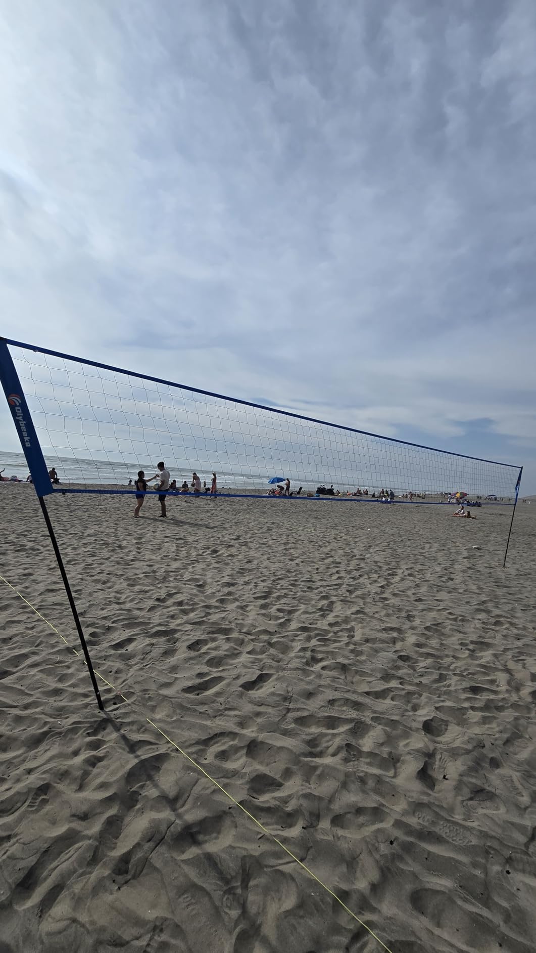 Portable Outdoor Volleyball Net Set for Backyard Beach with Adjustable Poles, Soft PU Volleyball & Pump, Carry Bag and Durable Anti-Sagging Net customer photo 1