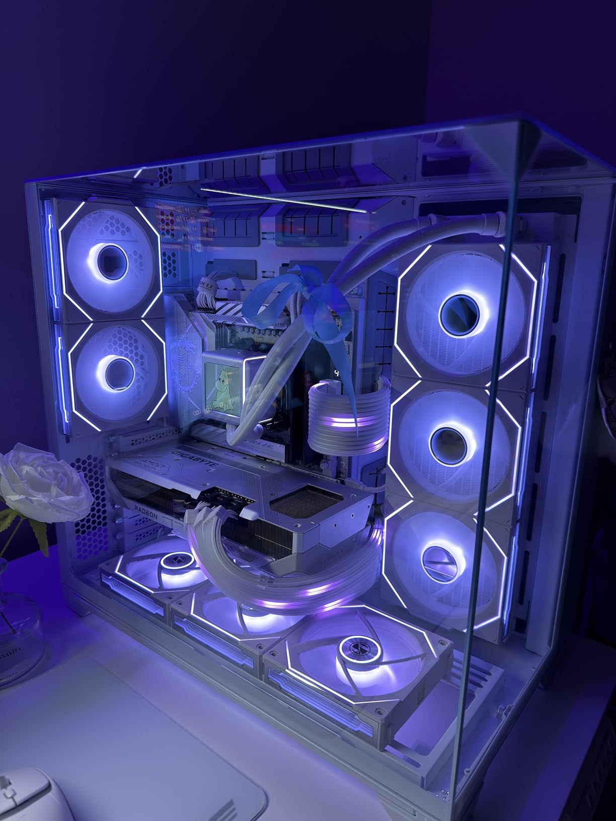 Lian Li O11 Vision Compact Black-Steel-Tempered Glass ATX Mid Tower Computer Case-Back Connect Support-O11VPX customer photo 2