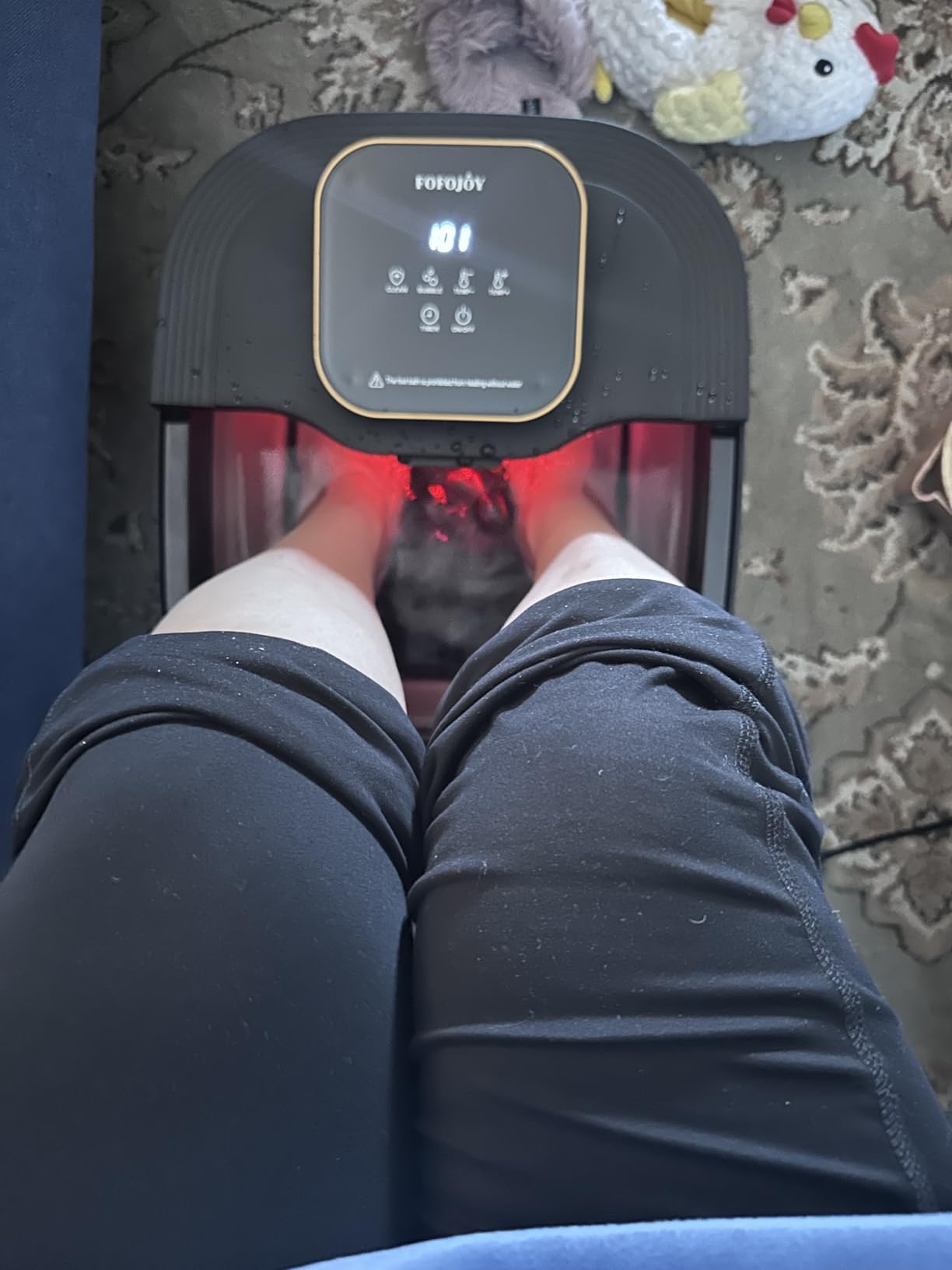 Collapsible Foot Spa Bath with Heat and Massage Roller, Bubble, Temperature Control, Remote Control, Foot Pedicure Kit, Pedicure Foot Spa customer photo 2