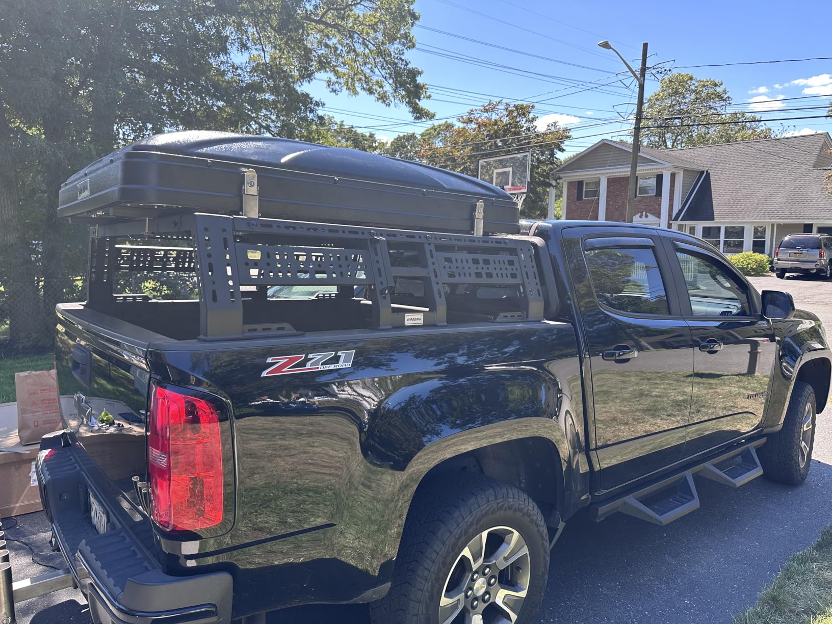 Sanhima Rooftop Tent Hard Shell - Jervis Overland Aluminium ABS Roof Top Tent w/Stargaze Window & LED Strip Light for Car SUV Truck Camping, 2-3 People customer photo 1