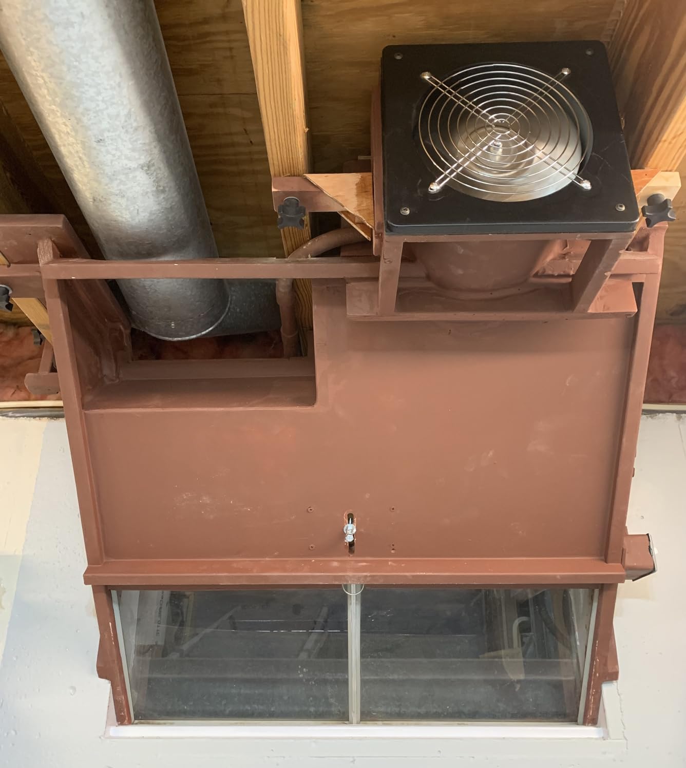 16'' Explosion Proof Exhaust Fan, 300W 4700CFM Industrial Axial Flow Fan Utility Blower Ventilator Fan Extractor Factory Extraction Ventilation for Garage Shops Kitchen, 2800RPM customer photo 1