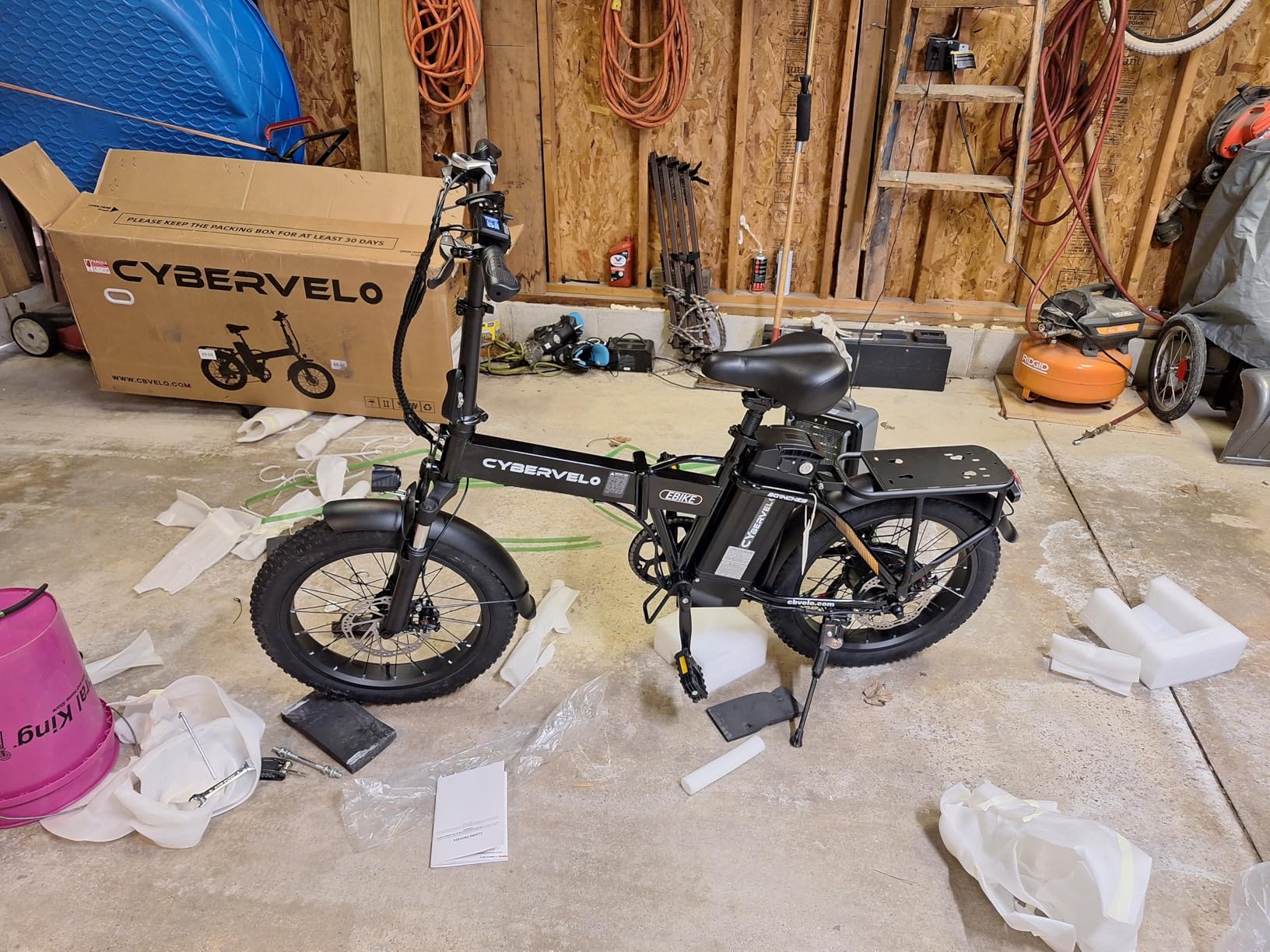 1000W Folding Electric Bike, 48V 20.8AH Large Removable Battery E-Bike, 30+MPH, 80 Miles Max Range, 20