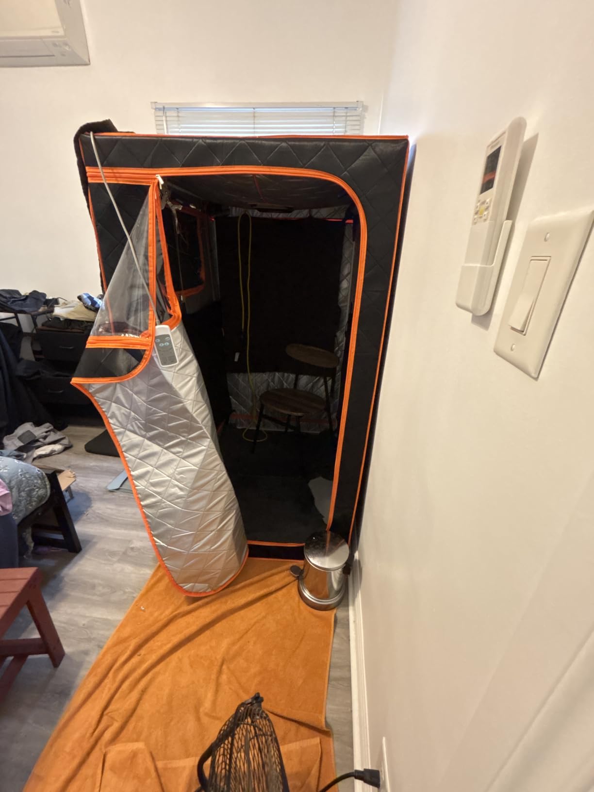 Smartmak Portable Infrared Sauna, 1-2 Person X-Large Infrared Sauna Box, Full Size Personal Home Sauna Tent customer photo 1