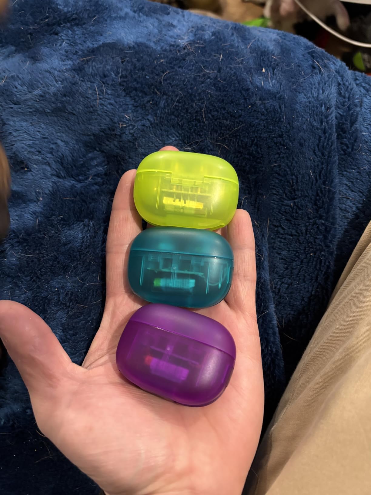 JLab Go Pop ANC True Wireless Earbuds & Charging Case, Transparent Teal, Active Noise Cancelling, 10mm Drivers, Dual Connect, Customize Your Sound with App, Be Aware Mode, MEMS Microphone customer photo 2