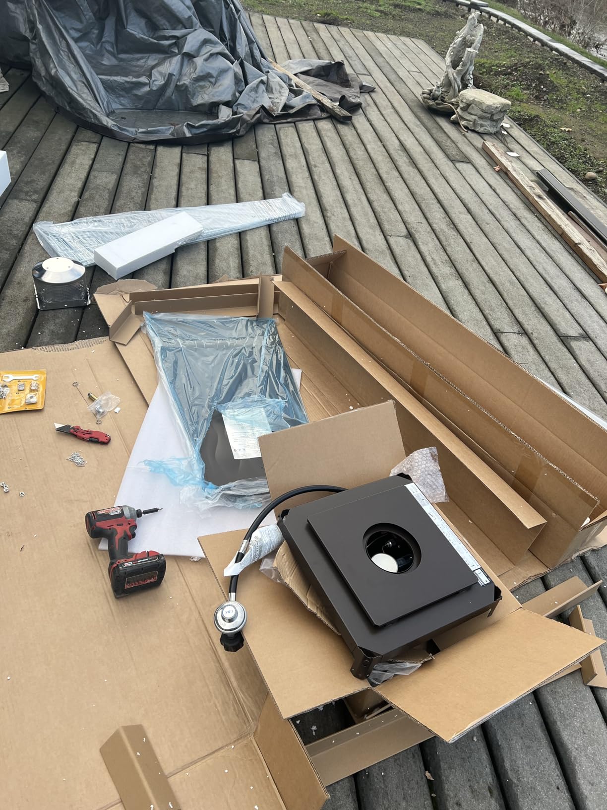 EAST OAK 48,000 BTU Pyramid Patio Heater, Quartz Glass Tube Propane Outdoor Heater with Wheels, Triple Safety Protection, 2025 Upgrade for Home, Backyard & Commercial Spaces, Stainless Steel customer photo 2