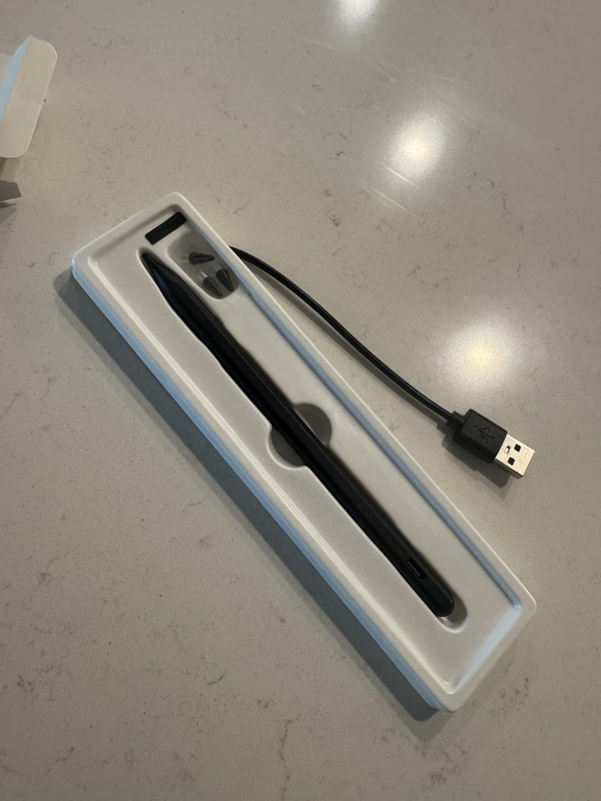 Stylus Pen for Android Tablet, Pom Tip Tablet Pencil for iOS/Android, Rechargeable Active Stylus Pen for iPhone/Samsung/XiaoMi/Huawei/Vivo/Lenovo and Other Android Smartphones and Tablets-Black customer photo 2