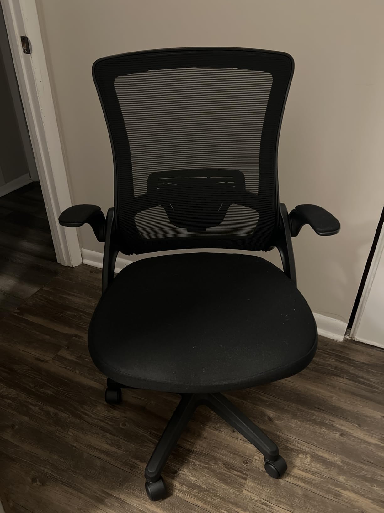 NEO Chair Office Desk Chair Computer High Back Mesh Gaming Seat with Ergonomic Adjustable Comfy Flip-up Armrests Lumbar Support Height for Home (Black) customer photo 2
