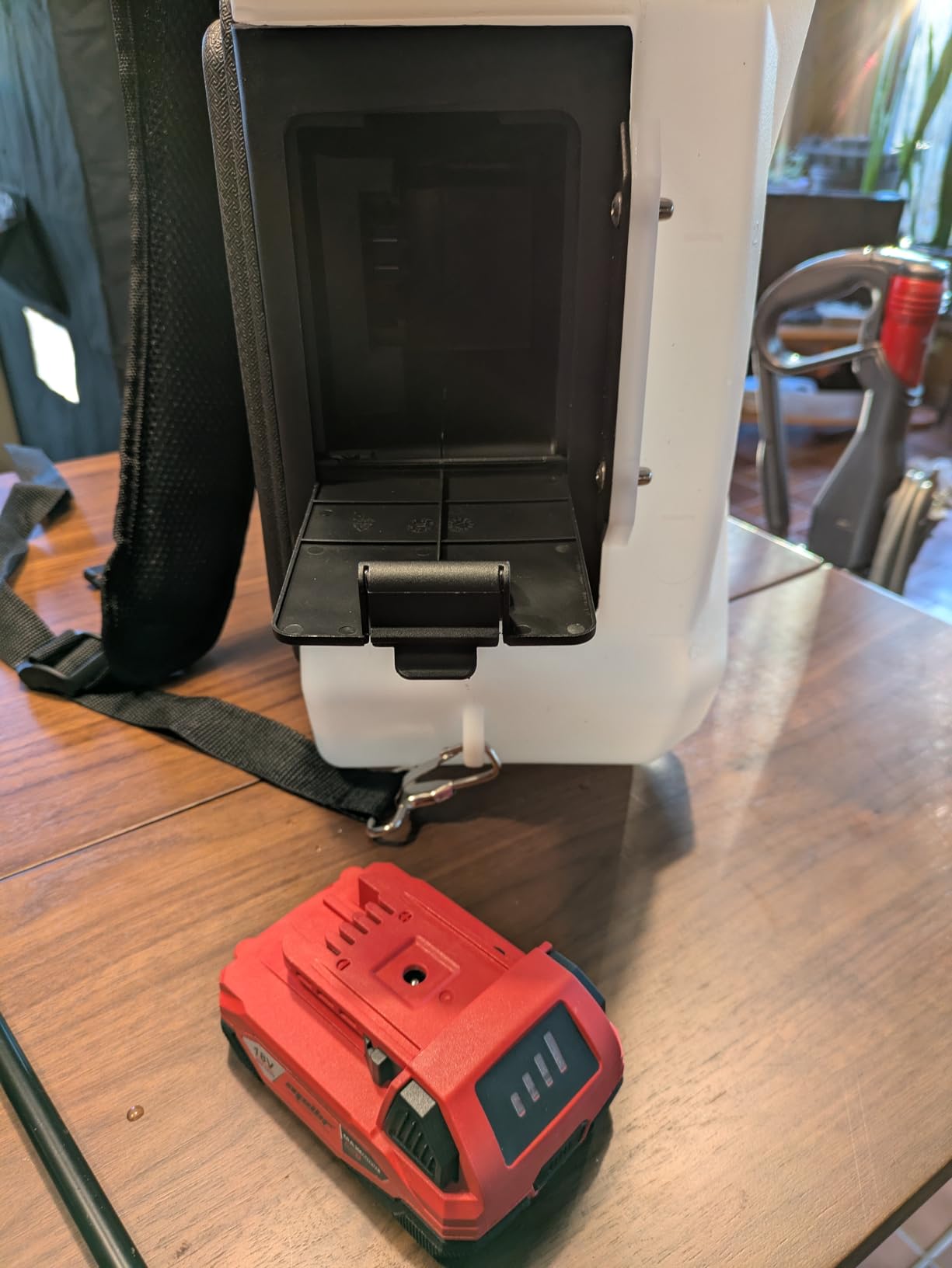 3Gallon Battery Powered Backpack Sprayer Compatible with Milwaukee 18V Battery, 79PSI Electric Garden Sprayer w/ 18V 2.0Ah Battery, 7Nozzles, 2 Wands, Backpack Weed Sprayer for Lawn,Weeding, Cleaning customer photo 2