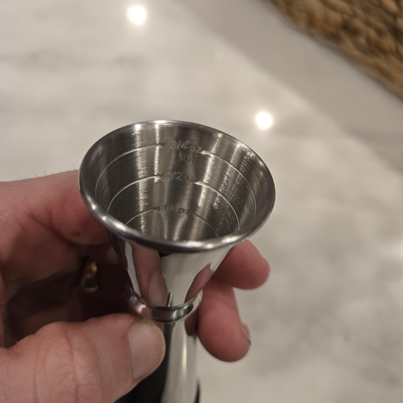 BARsics Bartending Stainless Steel Cocktail 1oz/2oz Measuring Double Jigger customer photo 1