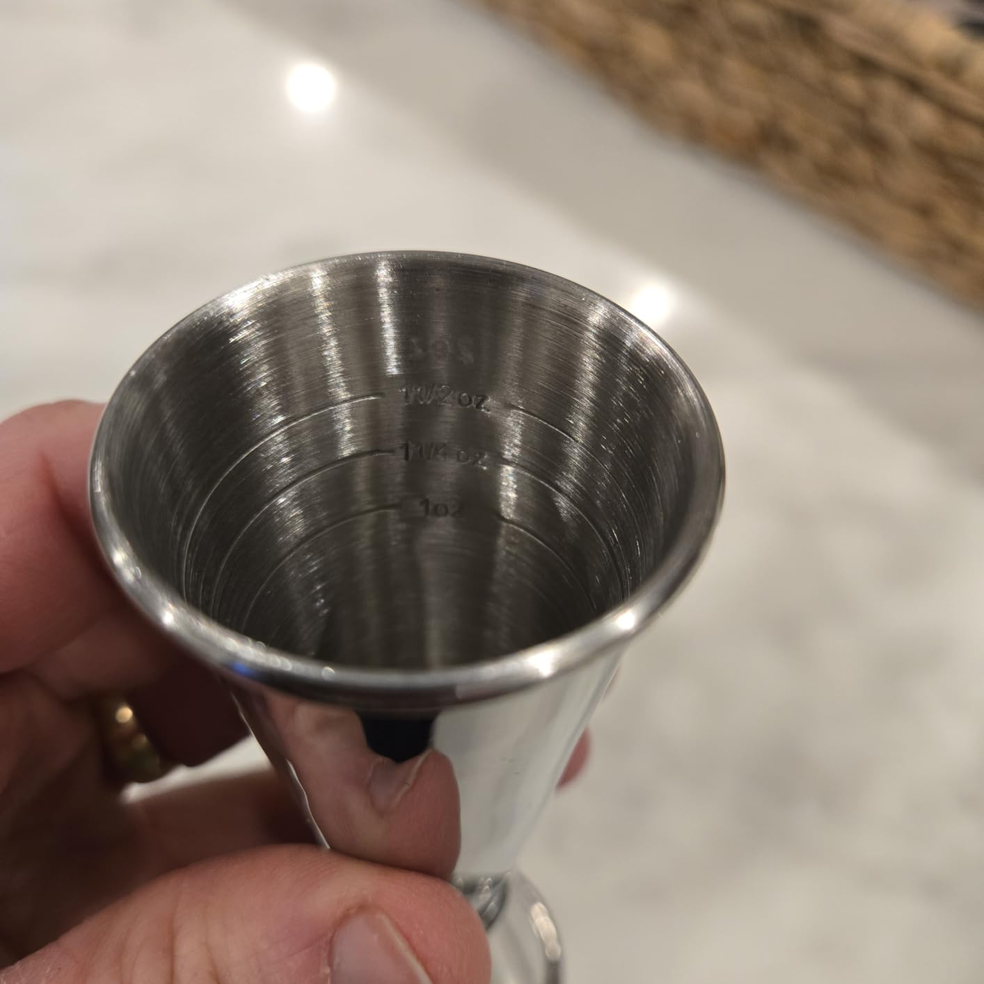 BARsics Bartending Stainless Steel Cocktail 1oz/2oz Measuring Double Jigger customer photo 2