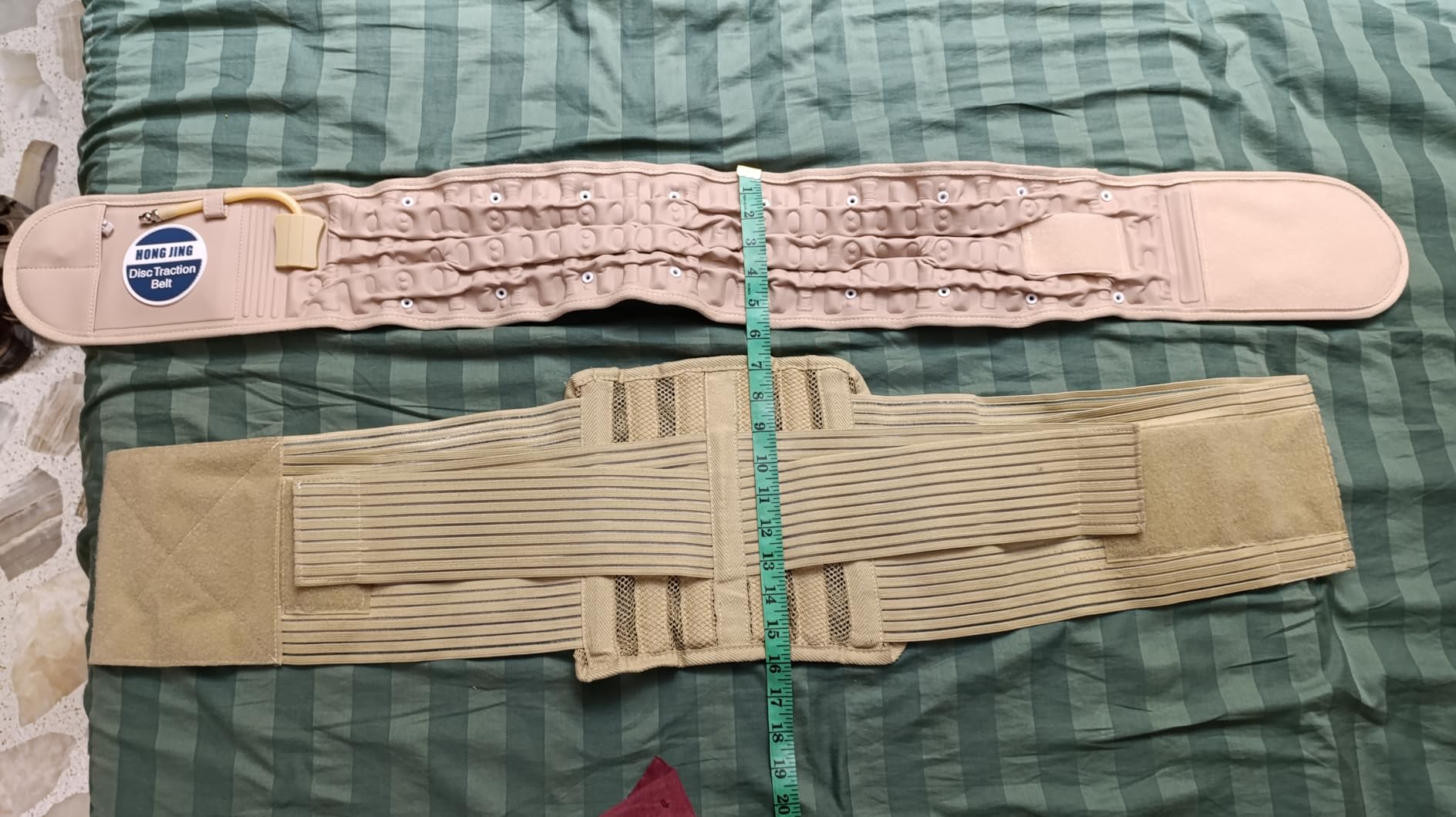 HONGJING Electric Pump Decompression Belt for Lower Back Pain Relief, Inflatable Back Reliever Lumbar Support Brace, One Size Fits 29-49 Waist customer photo 2