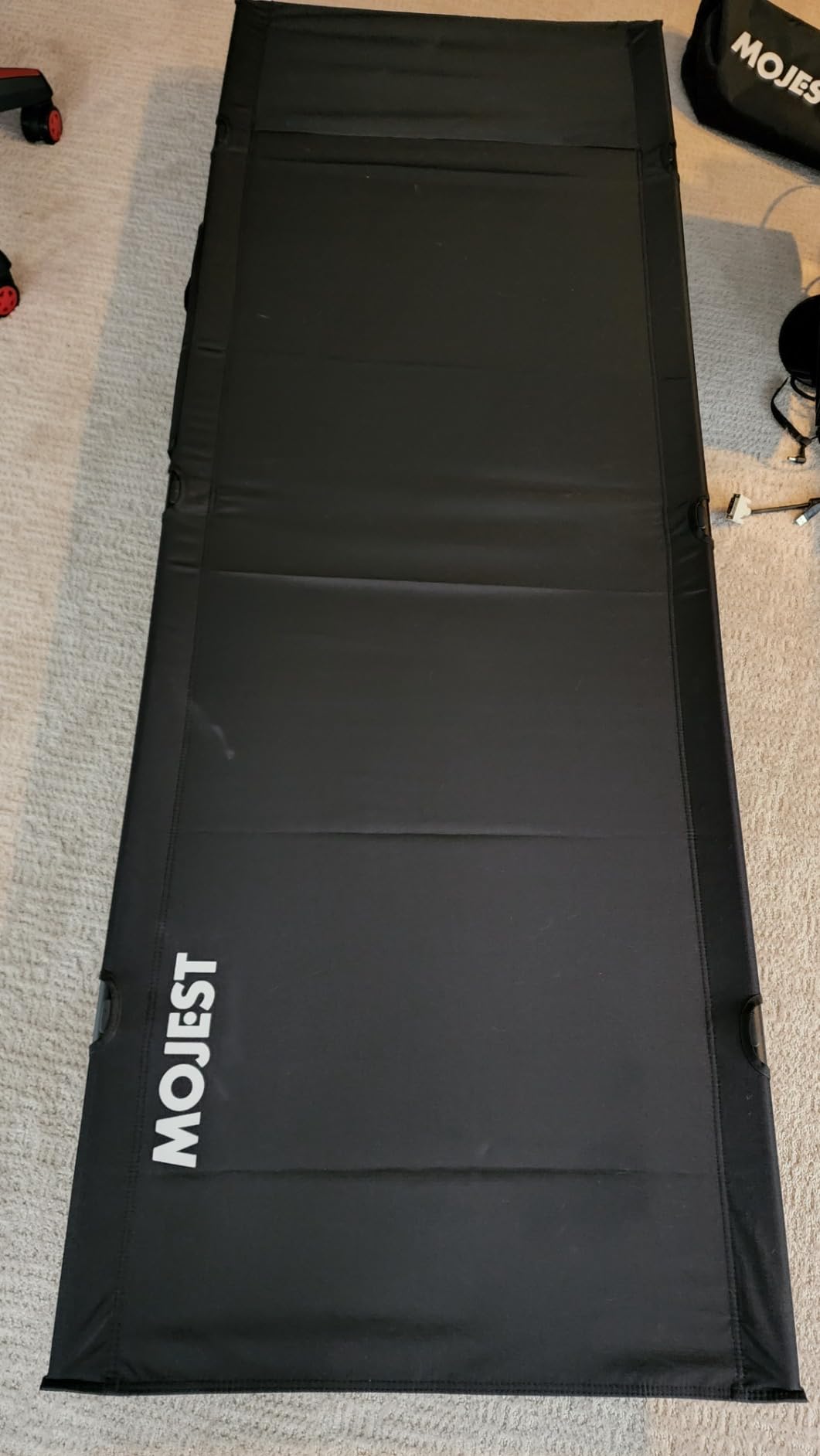 Ultralight Camping Cot for Adults - Portable Folding Camping Bed, Supports 350 lbs - Lightweight for Travel, Camping, Hiking, Backpacking, Mountaineering, Black customer photo 1