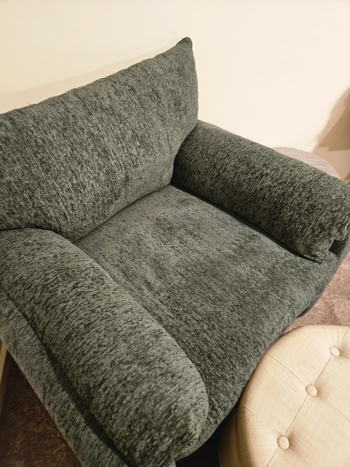 Chenille Oversized Armchair, 38.6