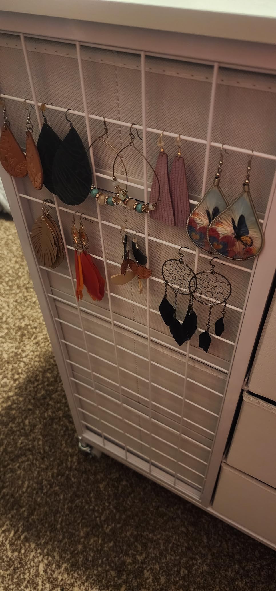 EnHomee 24 Drawers White Dresser for Bedroom, Dressers & Chests of Drawers with 4 Wheels and 40