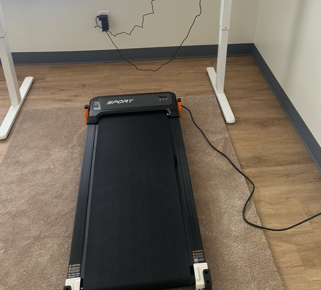 FUNRAY Versatile Walking Pad Treadmill with Incline - Dual-Sided Under Desk Treadmill with Foot Massage, 2 in 1 Walking Machine for Home/Office with 330LBS Weight Capacity customer photo 1