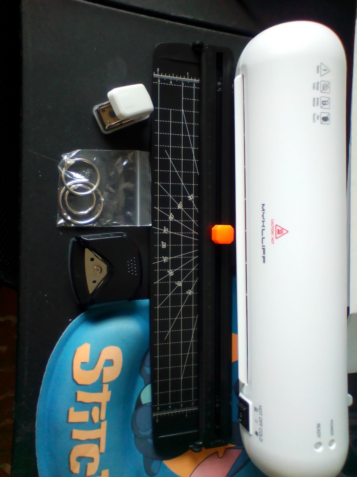 Laminator Machine 9-Inch Portable Thermal Laminater with Hot & Cold Modes, A4 Small Laminating Machine with ABS Jam-Release, 3-Min Warm-Up, 6-in-1 Photo Laminator Kit for Home and Class, White customer photo 2