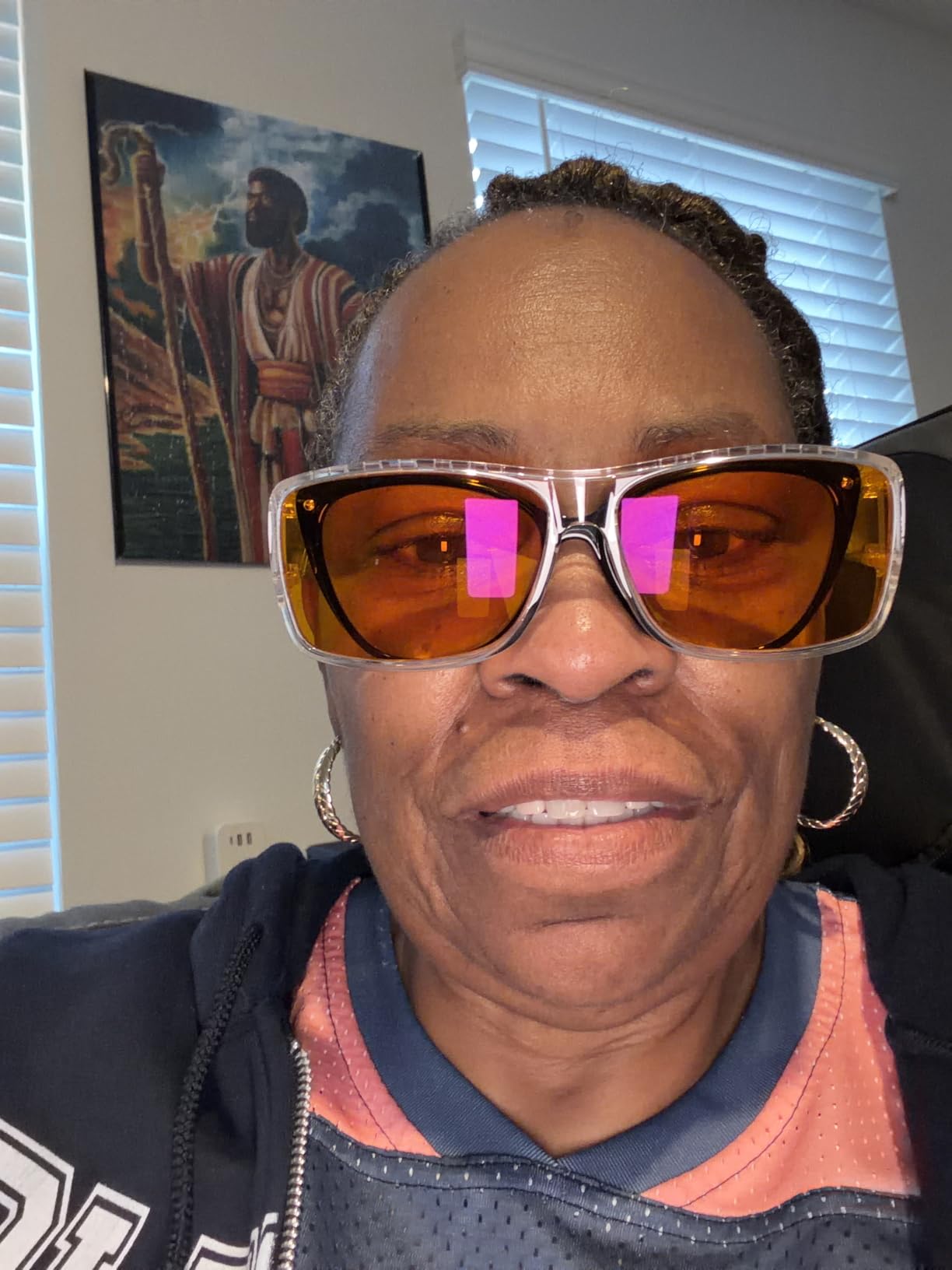 CAXMAN 99.9% Blue Light Glasses Sleep Glasses Orange Tinted Lens for Good Sleep Fit Over Glasses Fully Covered Your Eyes customer photo 1