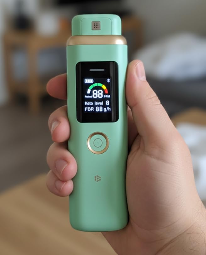 Upgraded Breath Ketone Meter Professional Ketone Breath Analyzer Accuracy Ketosis Breath Tester Breath Ketosis Meter for Keto Lifestyle & Fitness Trace customer photo 1
