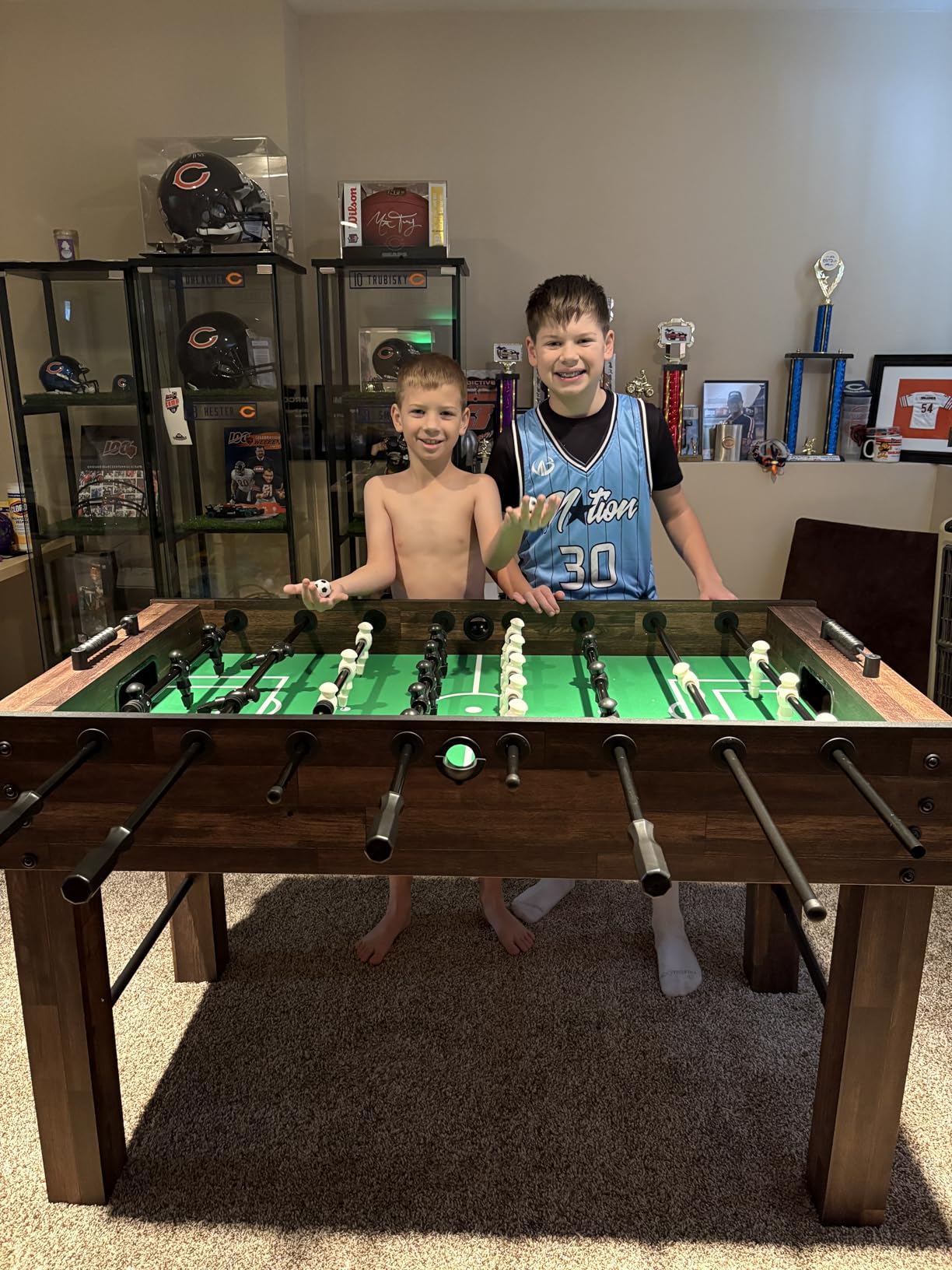 Best Choice Products Full Size 54 Inch Regulation Foosball Table for Home, Game Room - Includes 2 Balls, 2 Cup Holders customer photo 2