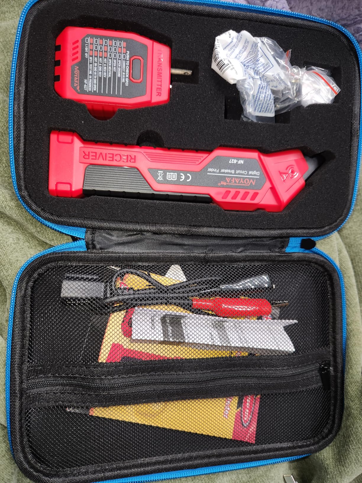 NOYAFA NF-827 Circuit Breaker Finder Tool with 3 Accessories &GFCI Outlet Tester, 90-120V AC Circuit Breaker Finder, Quickly Identify NCV Circuit Tester with Storage Case, Sensitivity Adjustment customer photo 1