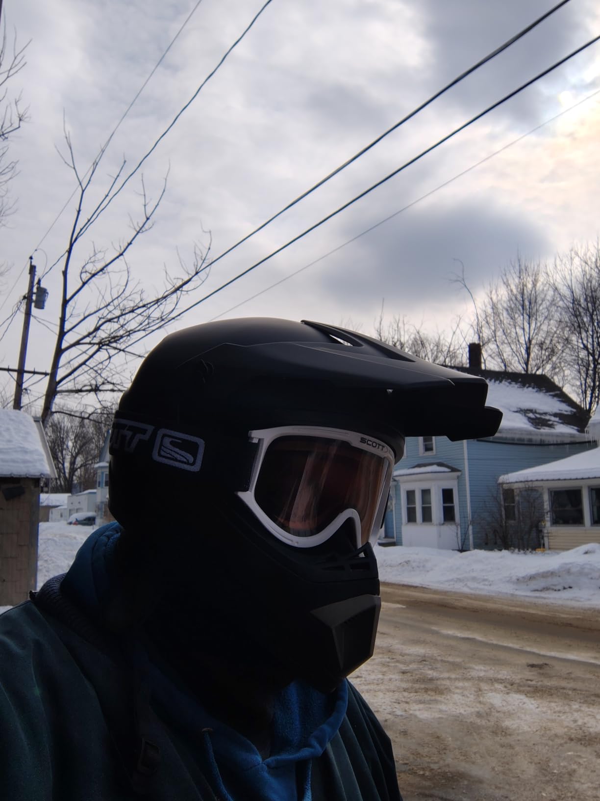 CARTMAN Adult Dirt Bike Helmets Motocross ATV Dirtbike Offroad Full Face Motorcycle Helmet, DOT Approved Matte Black and Blue customer photo 1