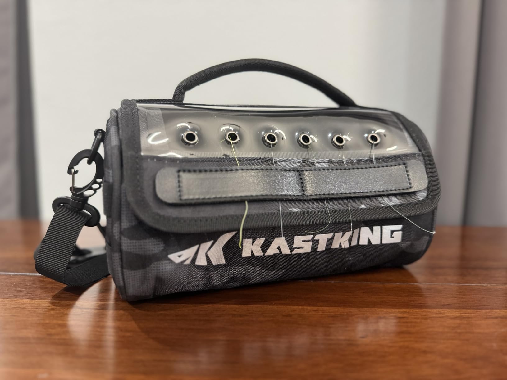 KastKing BaitSpace Line Management Bag, Fishing Line Storage Bag with Water Resistant Nylon, Clear View Window, Removable Divider, Tangle-free Leader Line Holder customer photo 2