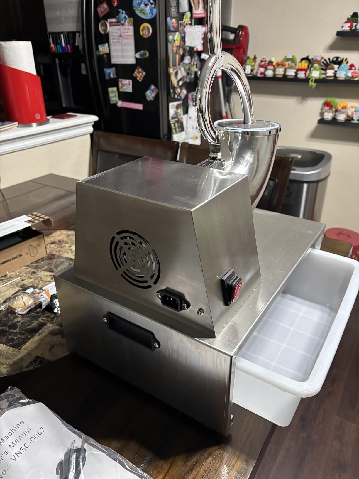 VNN Commercial Shaved Ice Machine - Electric Snow Cone Machine, Suitable for Party Activities, Family Gatherings, Events customer photo 2