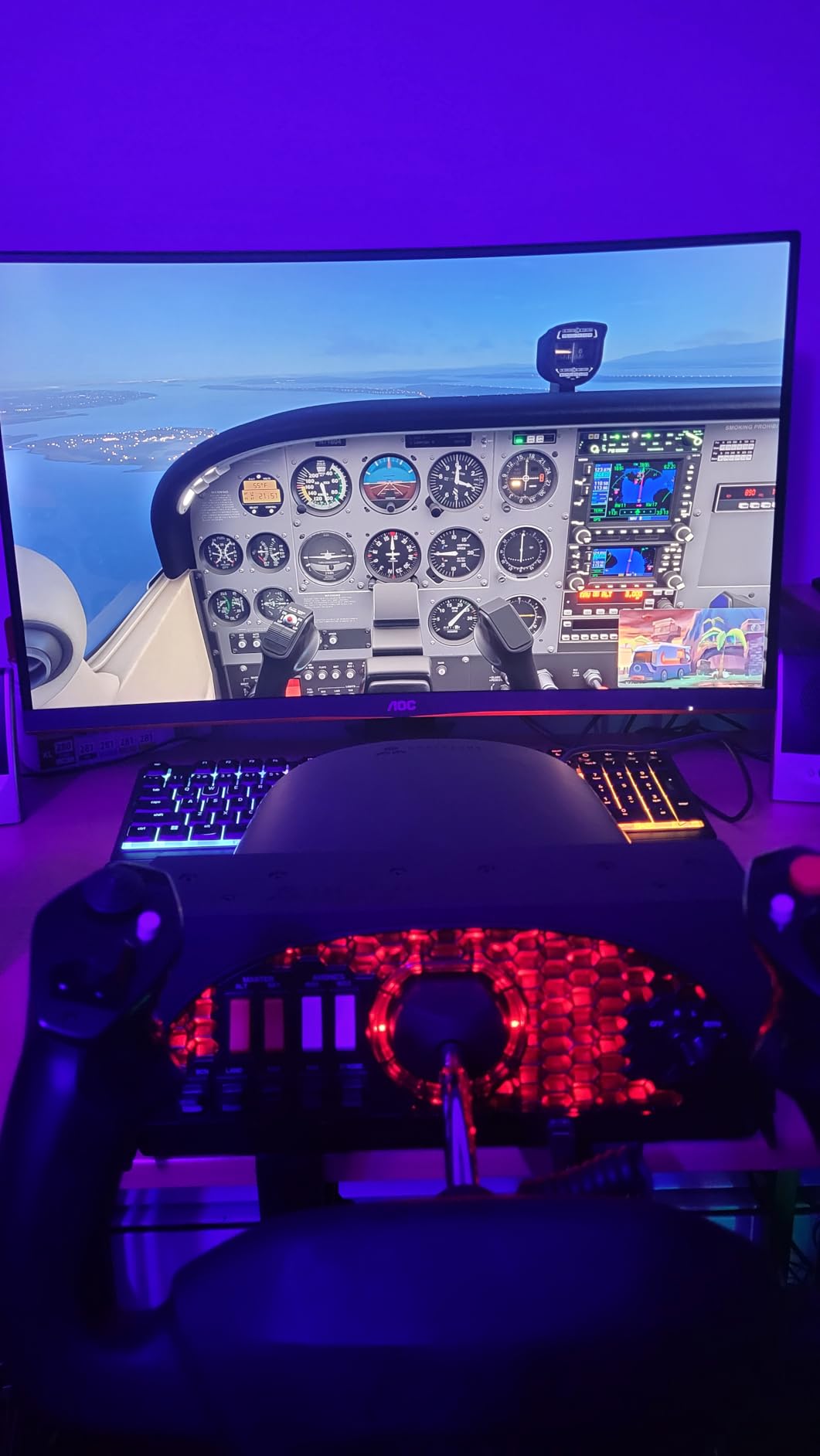 Honeycomb Aeronautical Charlie Rudder Pedals Bundle with Bravo Throttle Quadrant & Alpha Yoke (3 Items) customer photo 1