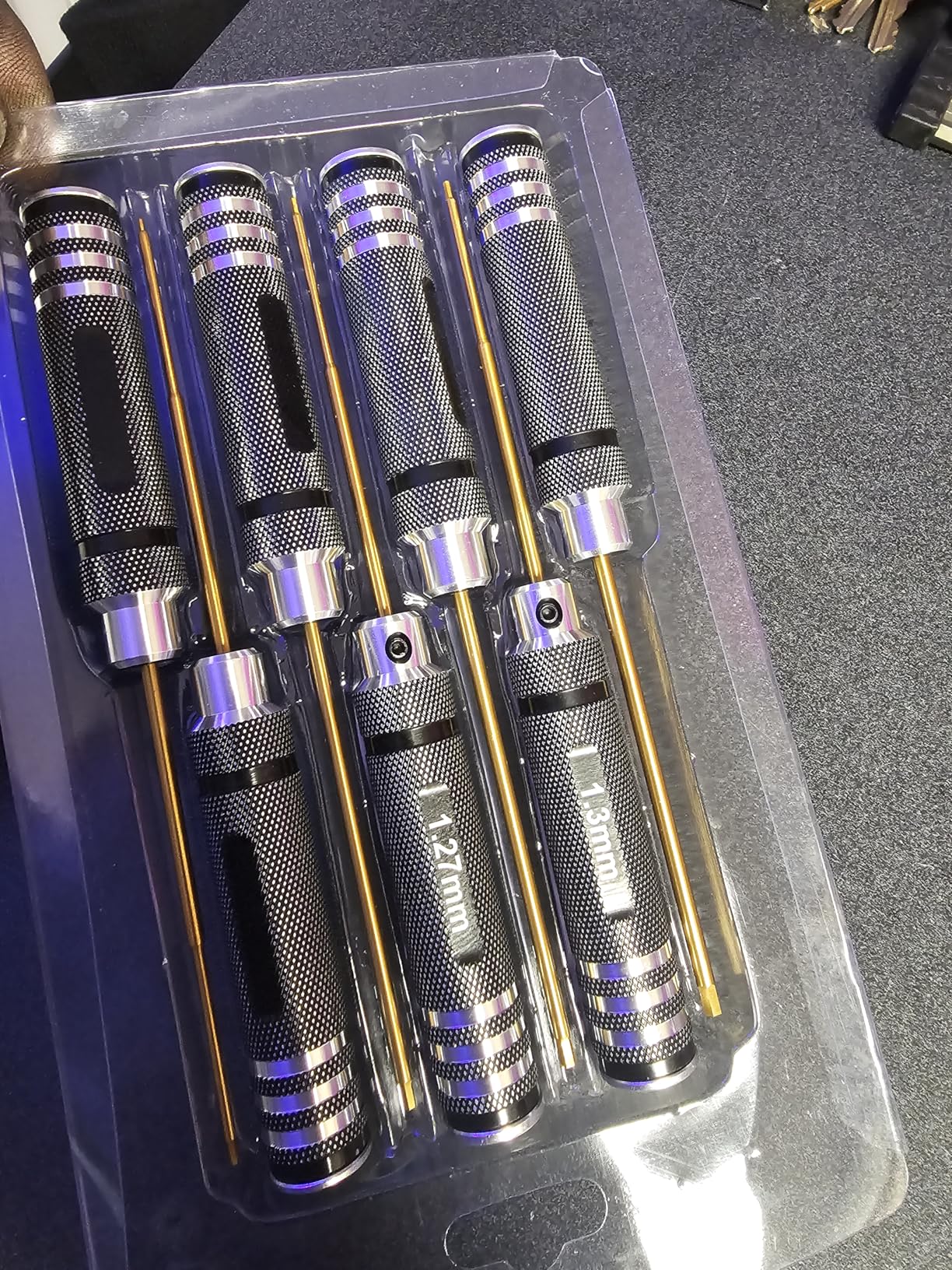 Car Tool Kit - 16pcs Screwdriver Tool Set Includes Flat, Phillips, Hex, Titanium Steel Tool Set Hex Driver Set Tool Kit with Tools Storage Bag for Remote Control Car Drone Helicopter Models customer photo 1