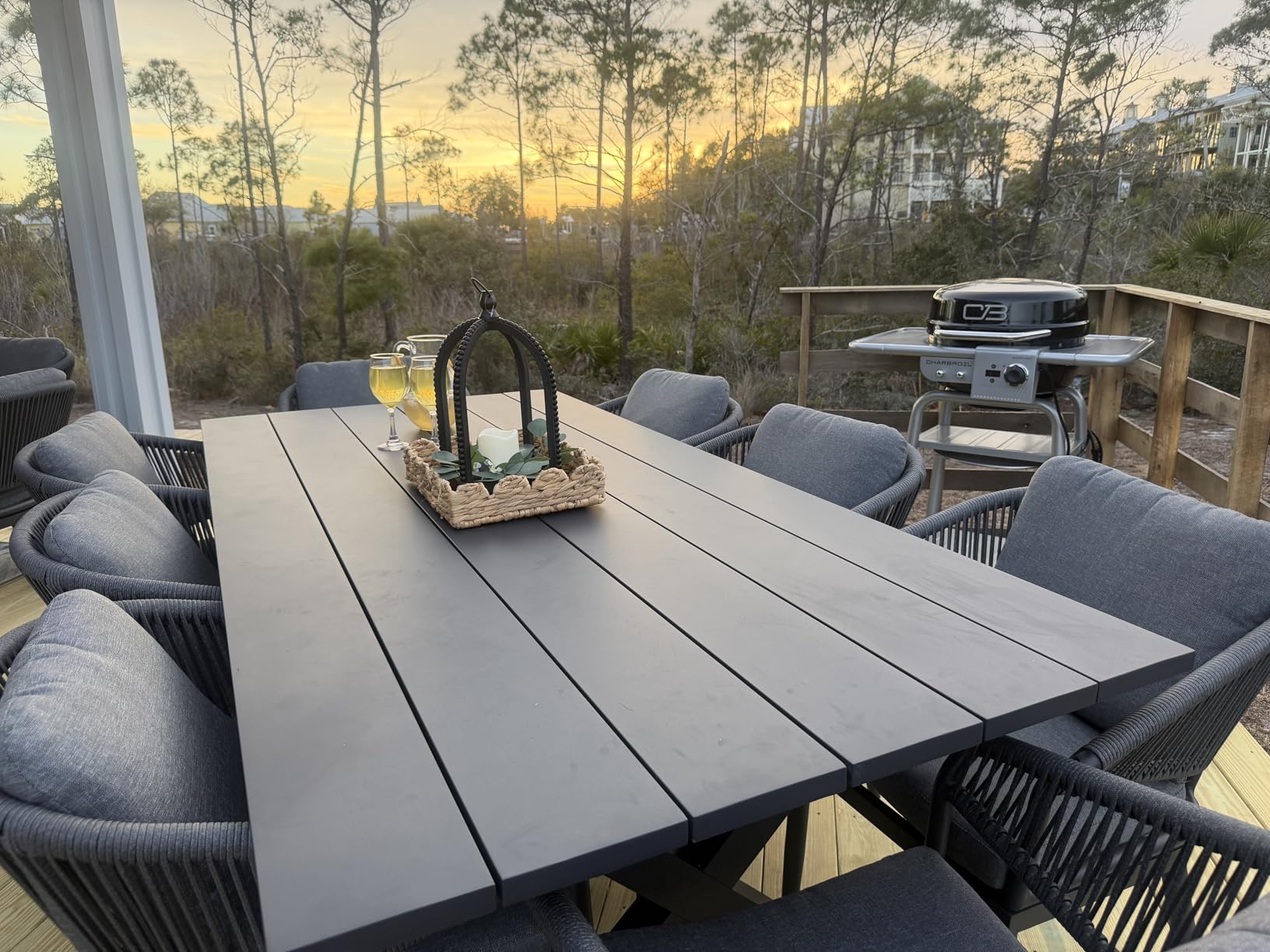 Charbroil 3-in-1 Dual Fuel Outdoor Bistro Pro Electric Grill & Griddle + Charcoal Mode BBQ, Black - 25302145 customer photo 1