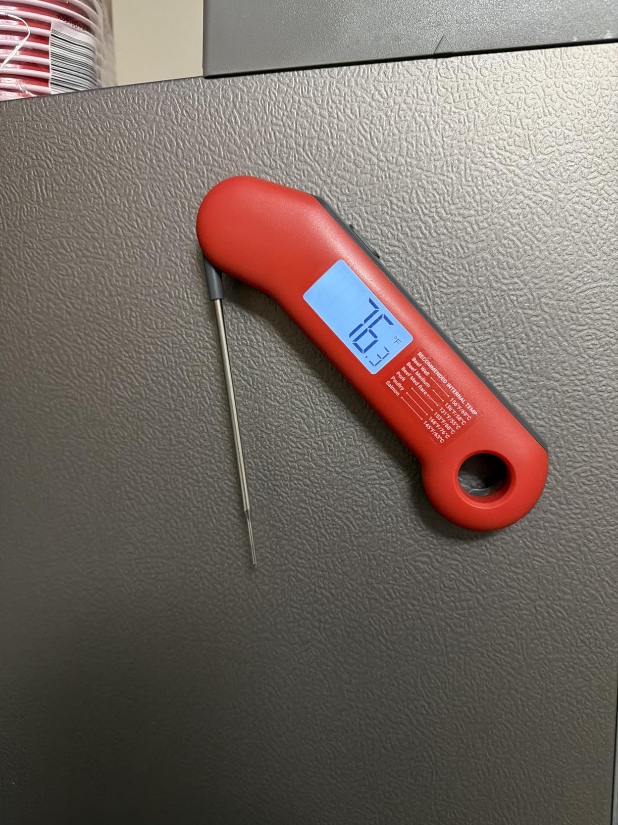 ThermoMaven Professional Meat Thermometer Digital, Ultra-Fast 0.5 Sec Instant Read, NIST Certified +/-0.5F Accuracy, 100% Waterproof, Auto-Rotating Backlit Display, Lift-to-Wake, for BBQ/Cooking/Candy customer photo 2