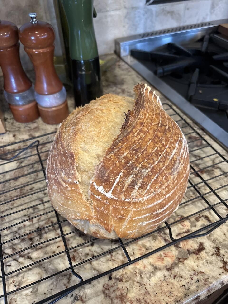 Banneton Bread Proofing Basket Set with Sourdough Bread Baking Supplies, A Complete Sourdough Starter Kit with Bread Lame, Danish Whish, Bowl & Dough Scraper, 2 Bread Slings, and Baking Mat customer photo 2