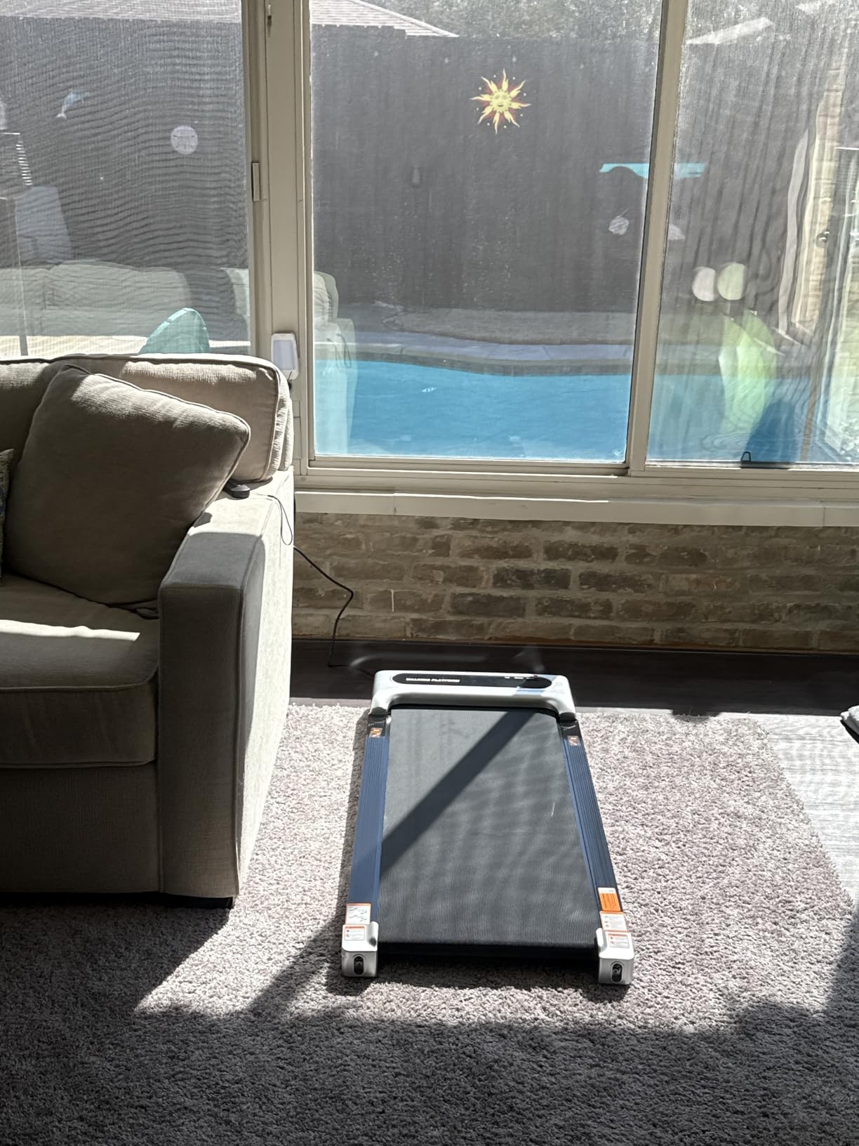 Walking Pad Treadmill for Home Office, Portable Under Desk Treadmill with Remote Control and LED Display, Walking Jogging Running Machine customer photo 2