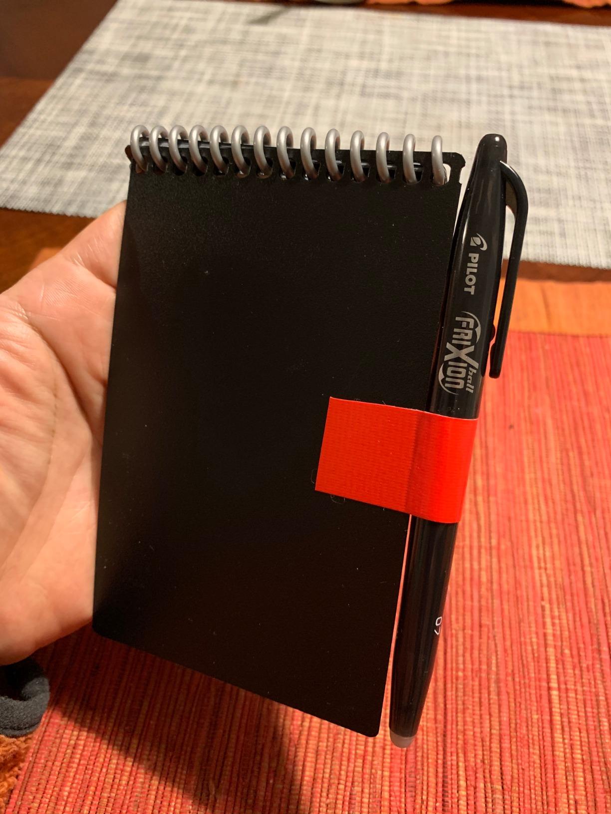 Rocketbook Mini Reusable Smart Notepad, Pocket Size On-The-Go Notebook, 3.5x5.5, Black (Pack of 1) customer photo 1