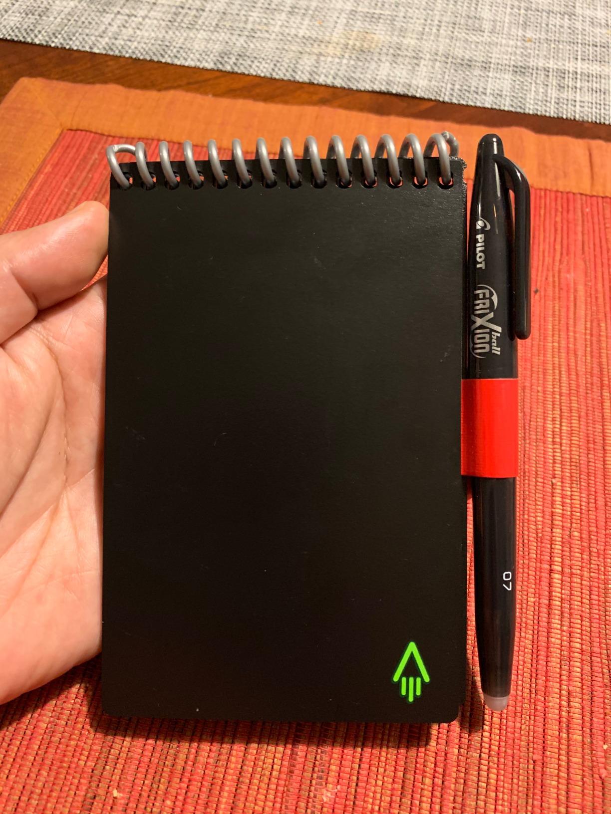 Rocketbook Mini Reusable Smart Notepad, Pocket Size On-The-Go Notebook, 3.5x5.5, Black (Pack of 1) customer photo 2