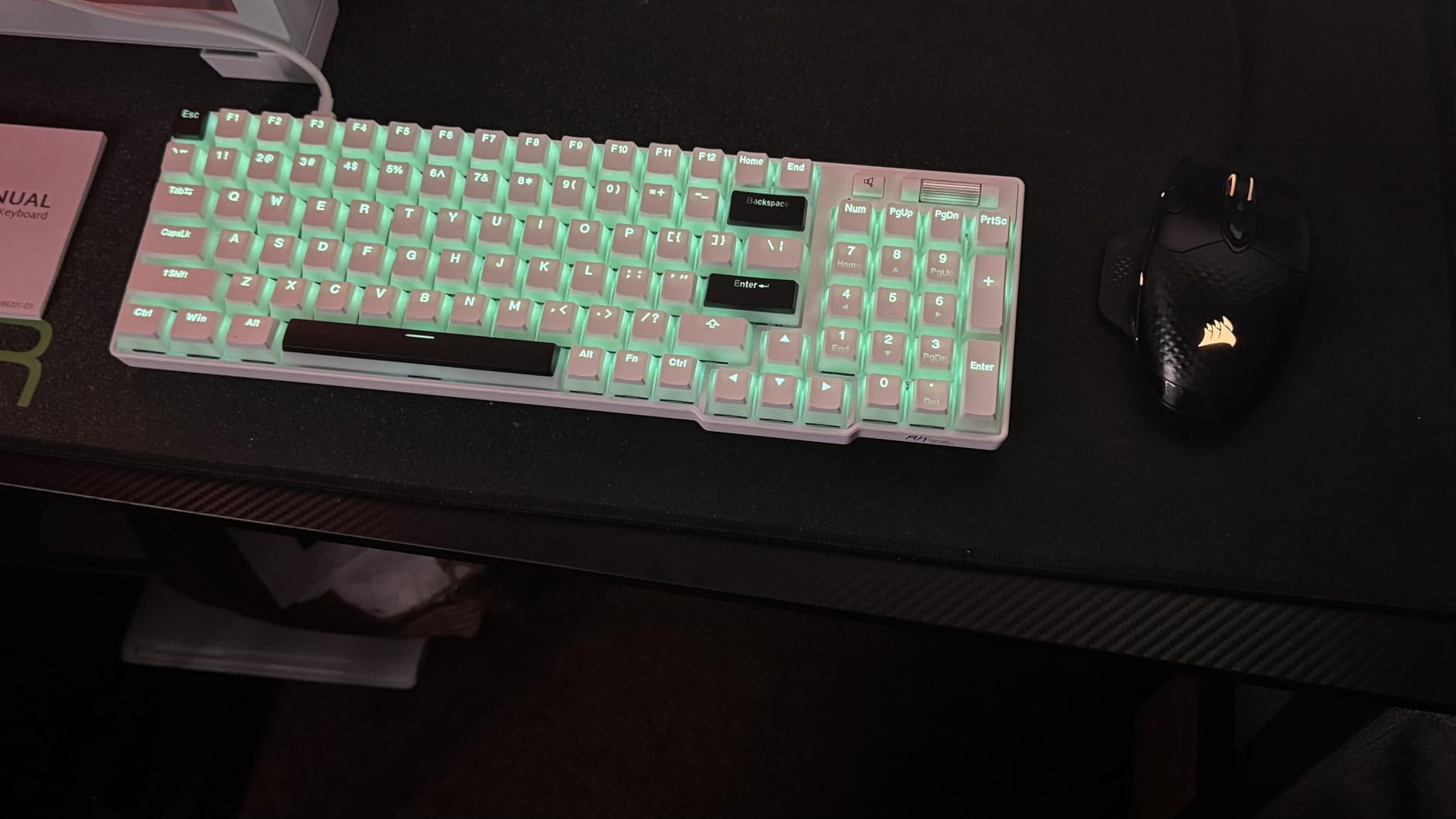 MONSGEEK Heavy Linear Switches Mechanical Gaming Keyboard Switch 5-Pin Green Fog Switch with LED Diffuser Pre-Lubed 60gf customer photo 2