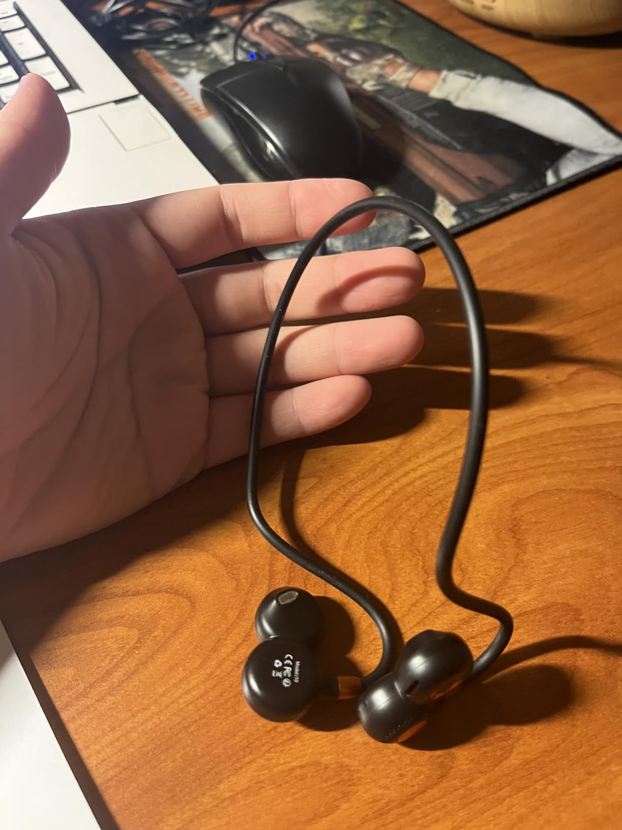 Ortizan Open Ear Headphones, Bluetooth 5.3 Wireless Air Conduction Headphones Sport Earbuds, Premium Sound, IPX6 Waterproof, Clear Call, 19g Lightweight Earphones for Running Cycling Workouts (Black) customer photo 1