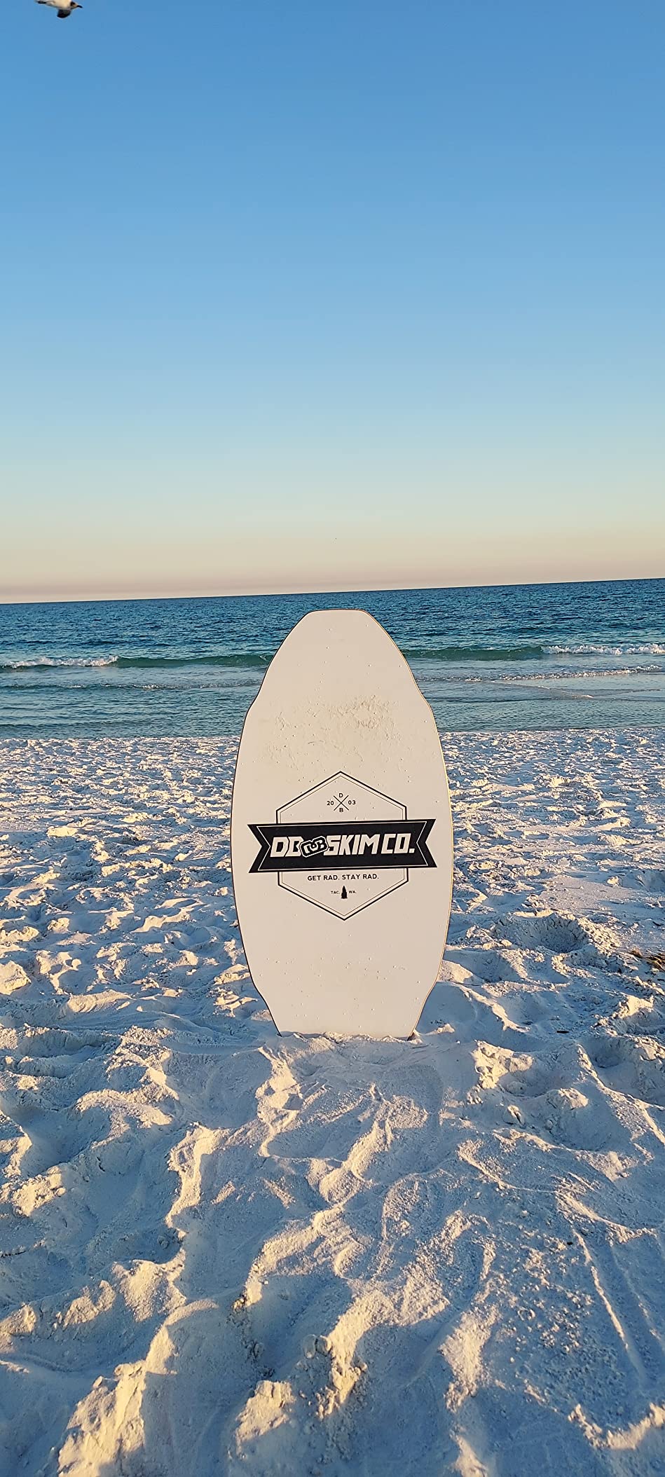 DB Skimboards Proto Plank Skimboard, Maple/Poplar Construction, 3D Rocker Pattern, Durable HPL Top & Bottom, Epoxy Screenprinted Graphic customer photo 1